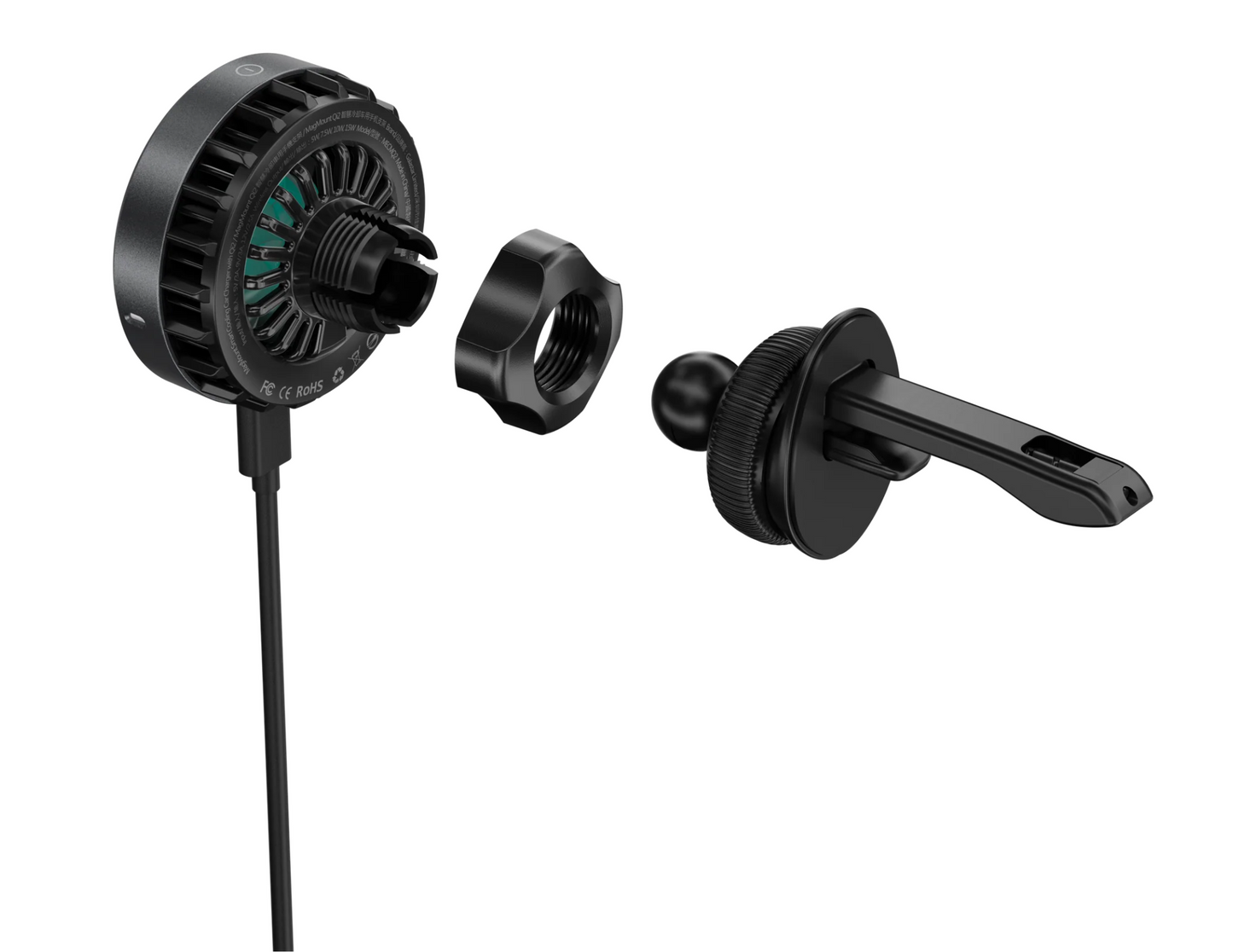 شاحن سيارة MagEasy MagMount الذكي للتبريد مع Qi2 15W | عام | MAAIWA283SG24