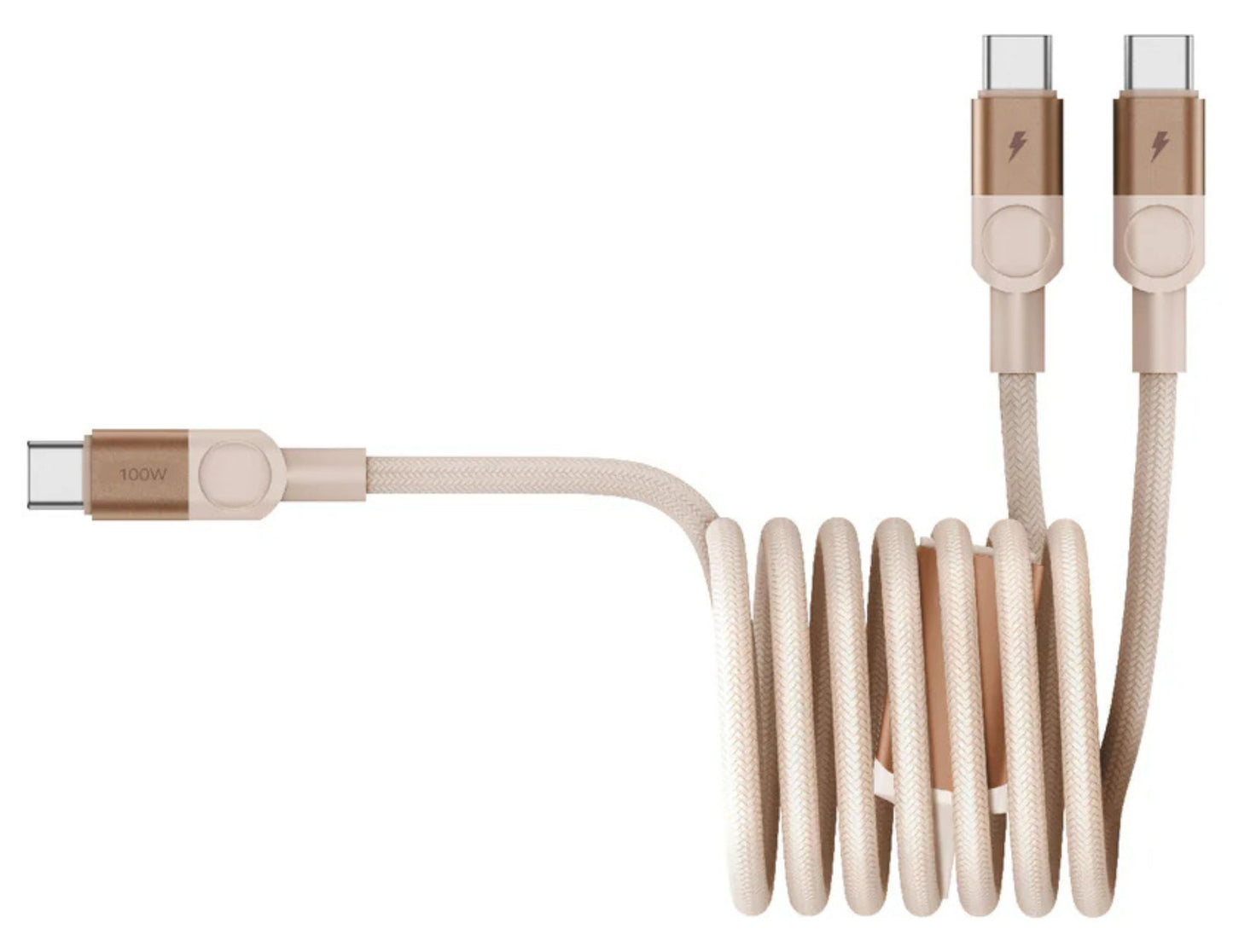 كابل مغناطيسي Momax Mag.Link 100W USB-C إلى USB-C مزدوج (DC56D/DC56L2)