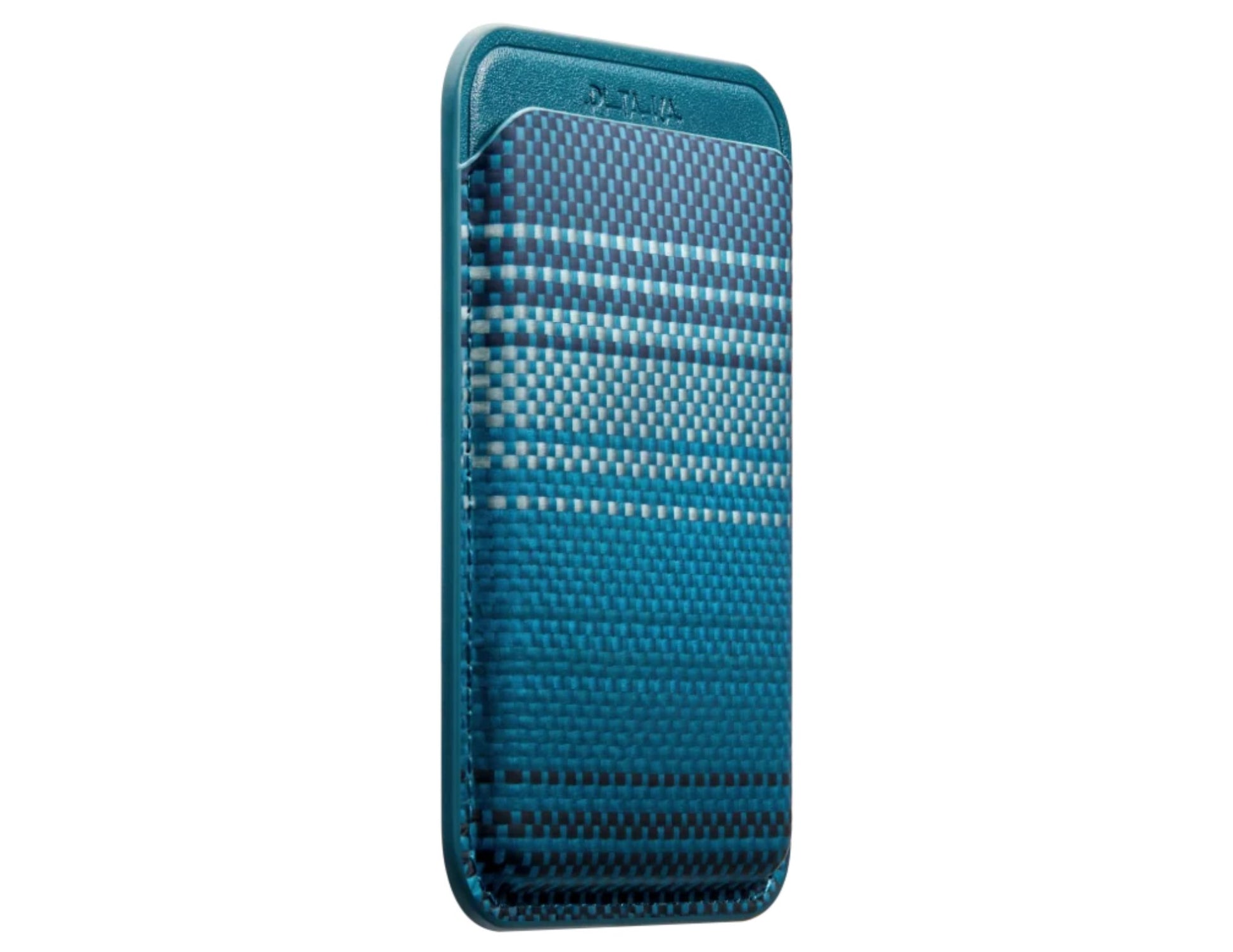 Blue Pitaka MagSafe Woven Wallet – Magsafe Compatible MWW240 on a white background