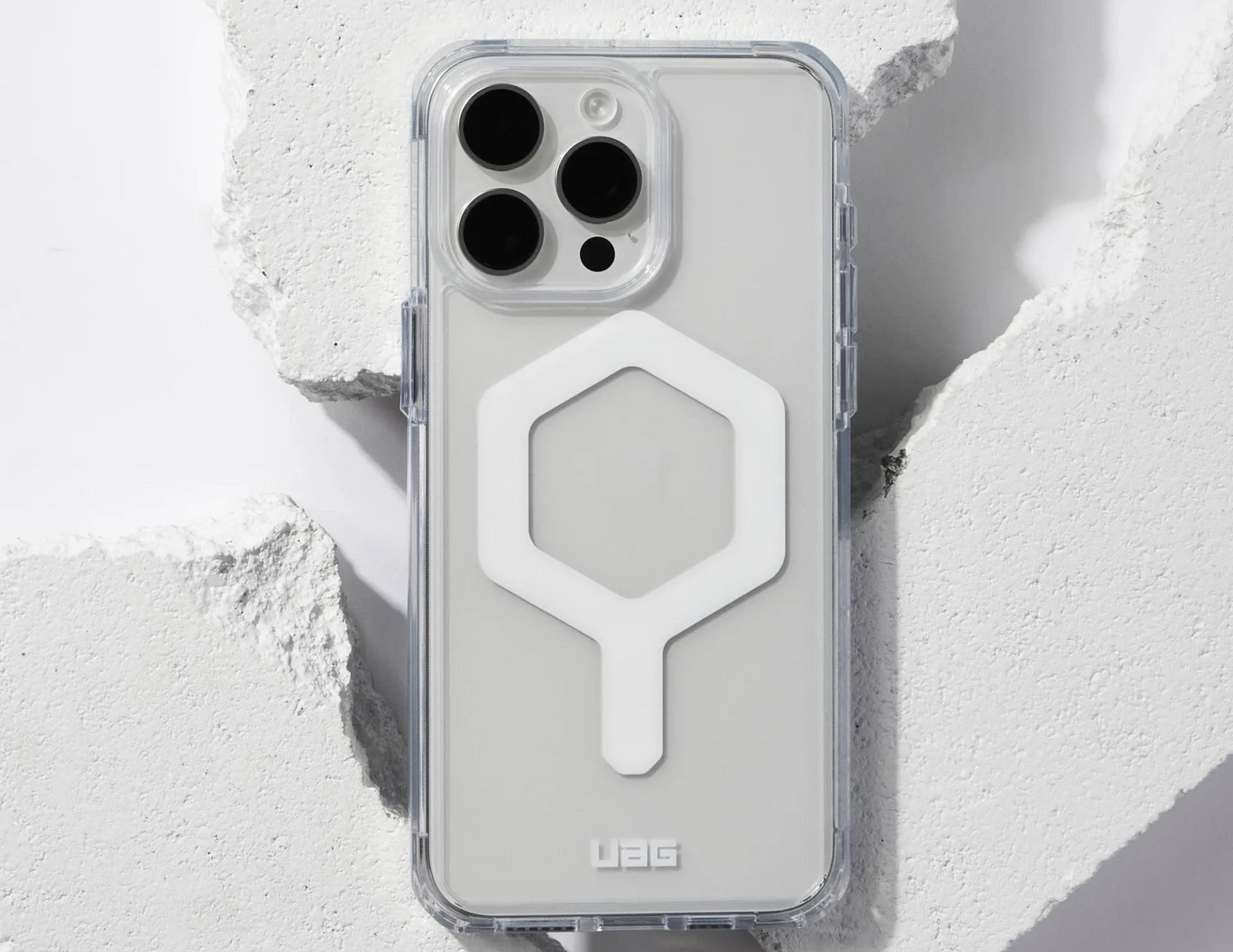 UAG Plyo Case for iPhone 15 Pro - Pro Max , Ice/White - THABTHABA STORE