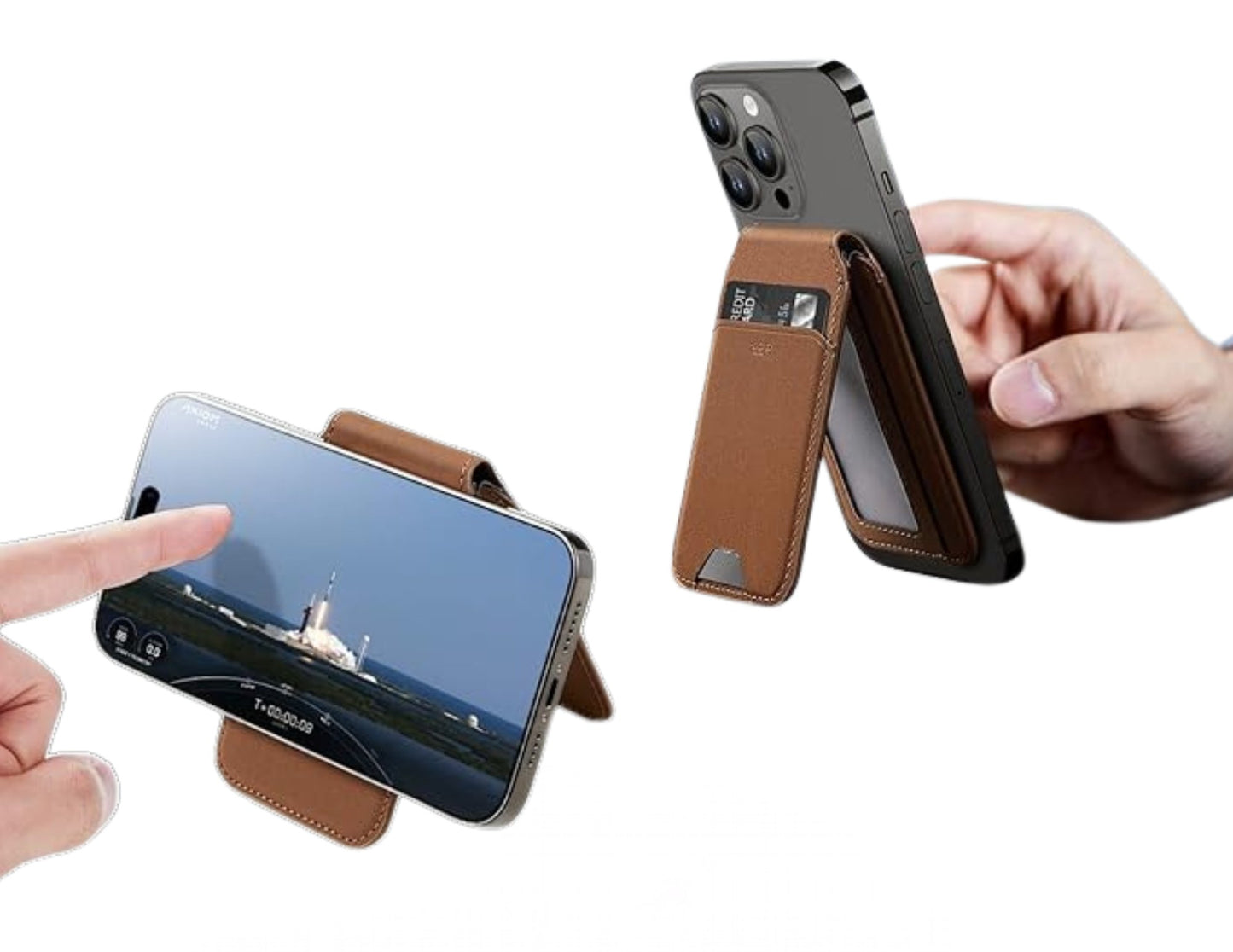 ESR HaloLock Vegan Leather Wallet Stand