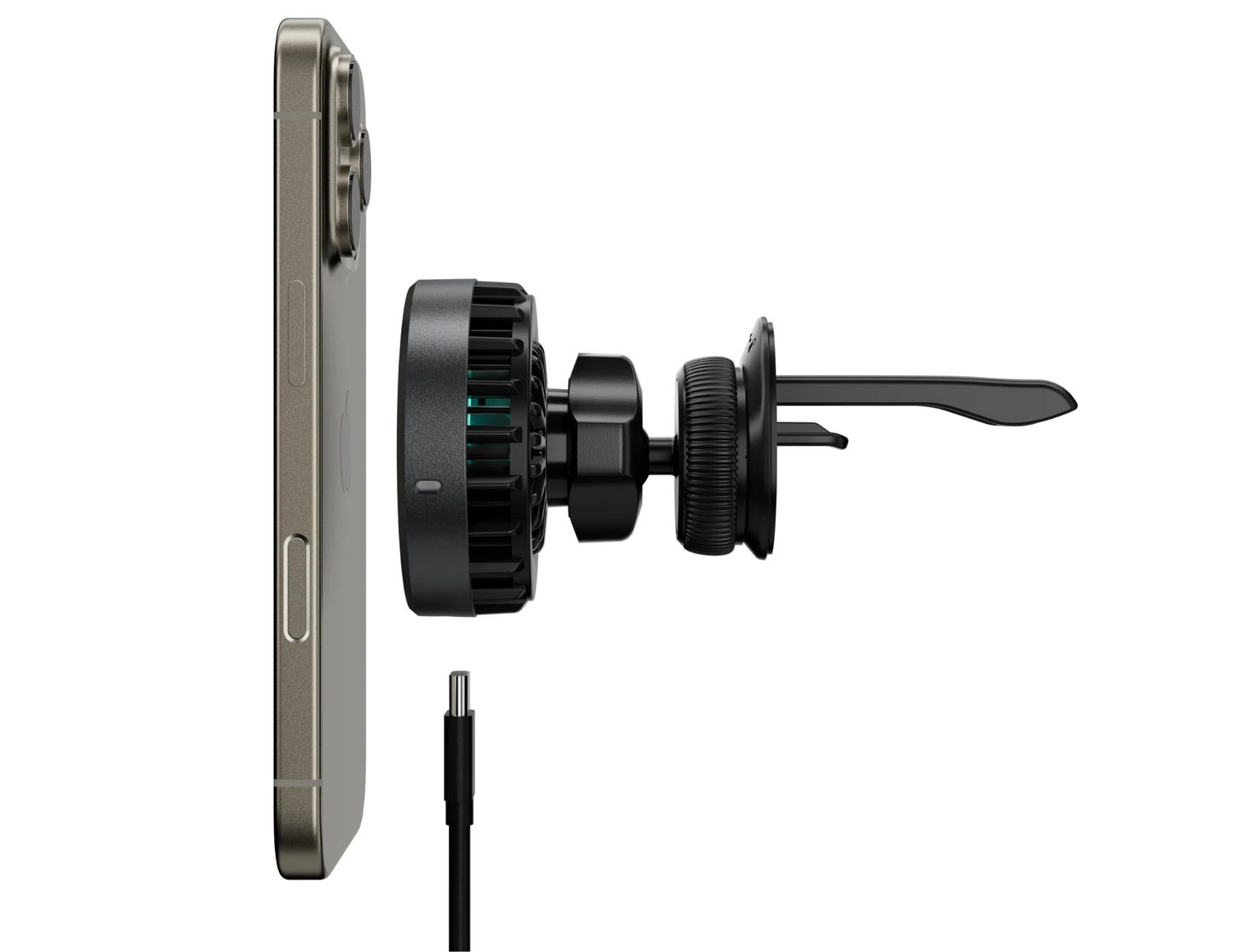 شاحن سيارة MagEasy MagMount الذكي للتبريد مع Qi2 15W | عام | MAAIWA283SG24