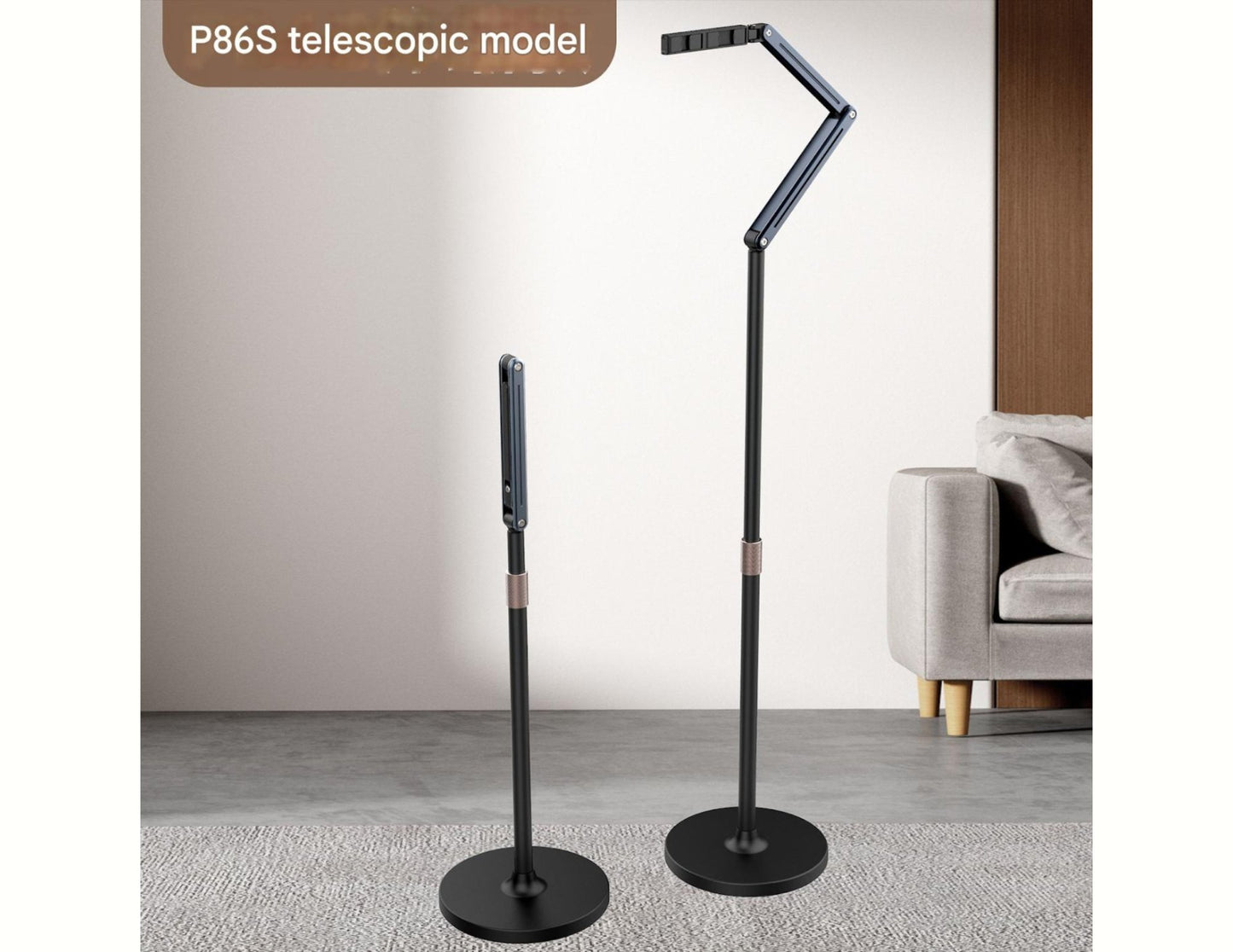P86S Universal Stand for Mobile Phone and Tablet – Gray
