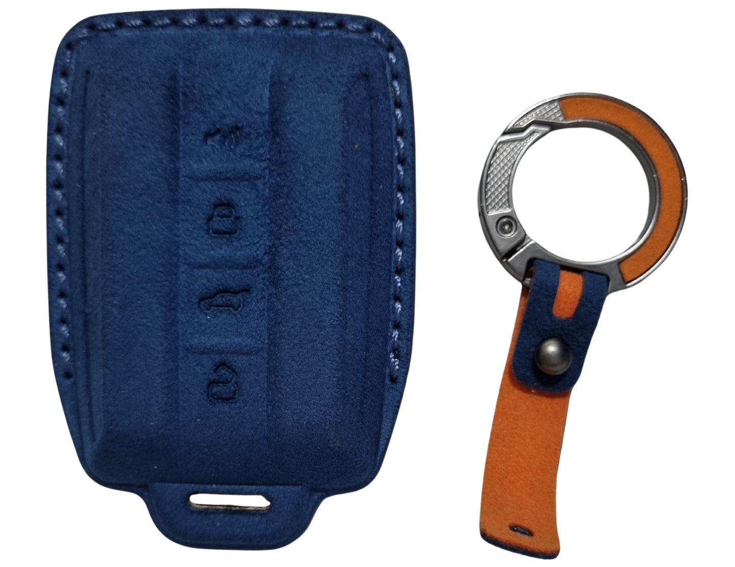 Tank 500 Car Key Cover with orange handle on a white background