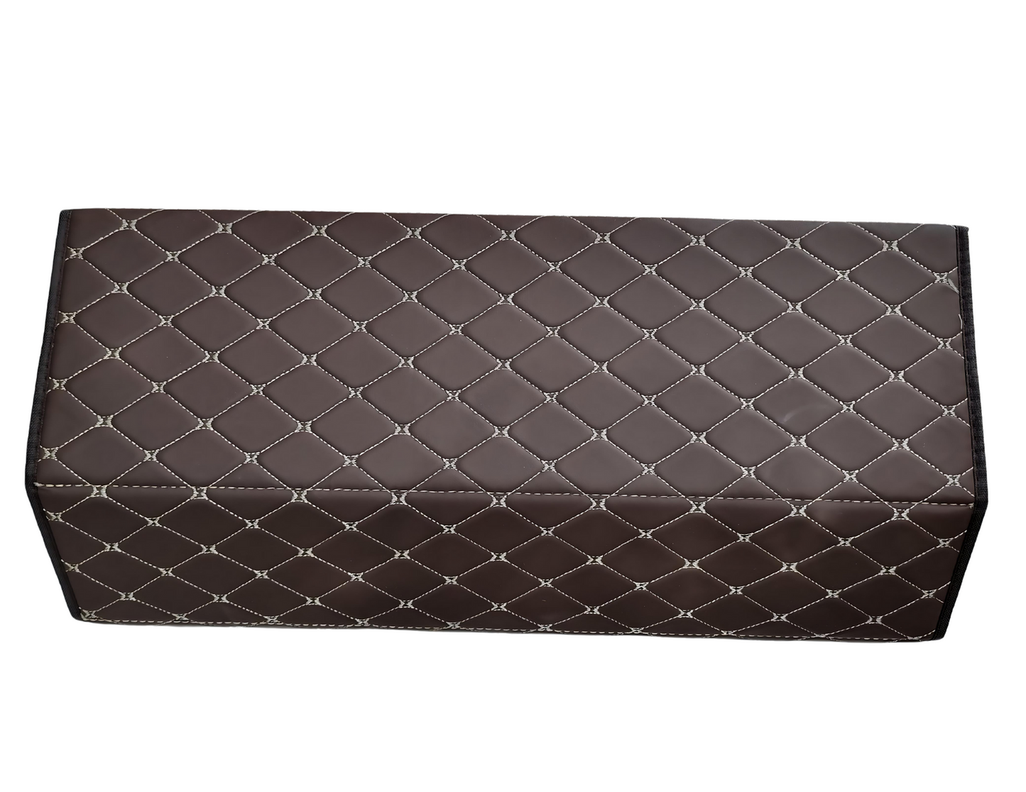 Trunk Organizer Leather Storage Box for Car - Large 3 Compartments - THABTHABA STORE