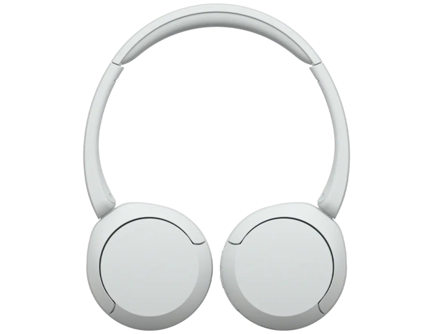 White headphones on a white background