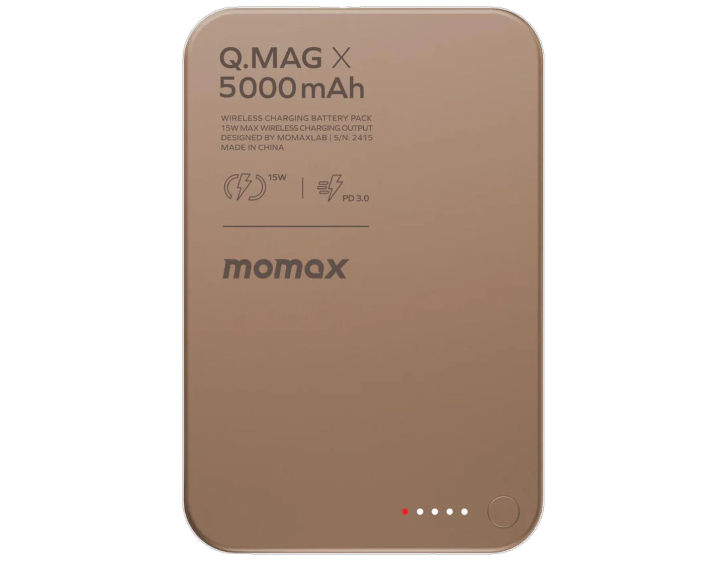 Momax Sandstone Charger Assemble – Magnetic Power Bank + USB-C Cable + GaN Adapter Combo