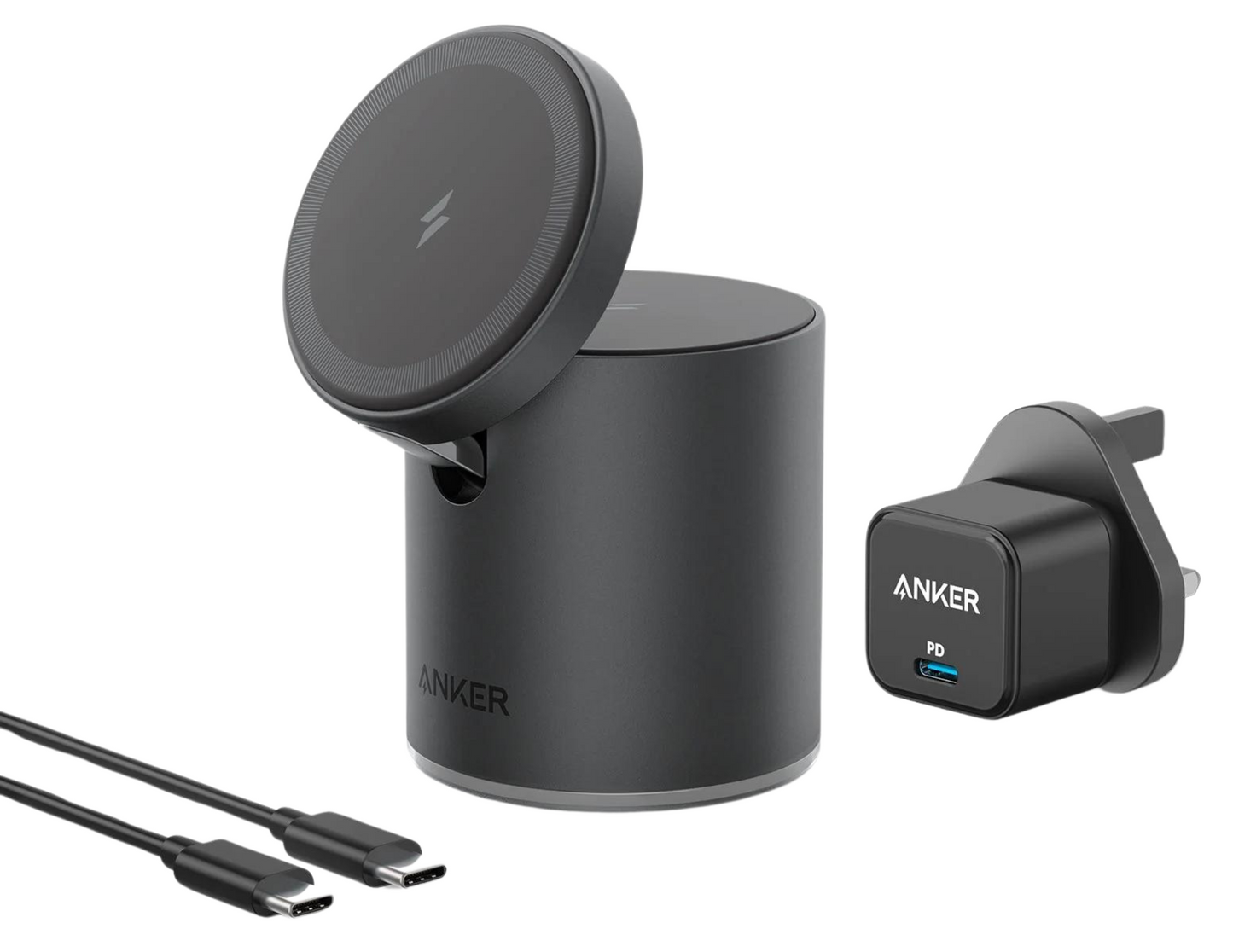 Anker Magnetic Wireless Charger, 623 MagGo 2-in-1 Charging Station with 20W USB-C Charger - THABTHABA STORE