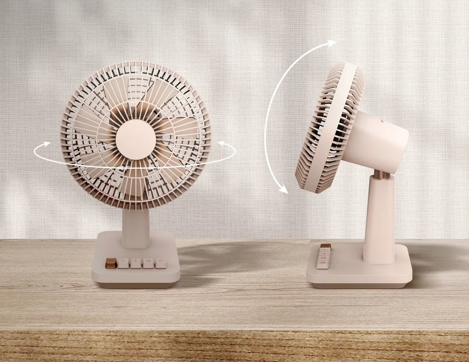 Momax 1°Pod Mini Desktop Wireless Fan – Ultra Quiet, 4-Speed, USB-C, 90° Rotation, 12H Battery