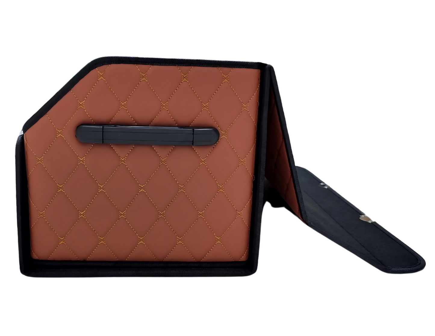 Trunk Organizer Leather Storage Box for Car - Large 3 Compartments - THABTHABA STORE