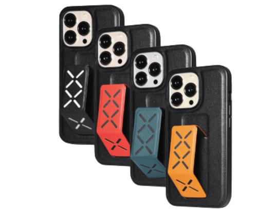 Tingz Genuine Leather Case with Hand Grip for iPhone 13 Pro/13 Pro Max - THABTHABA STORE