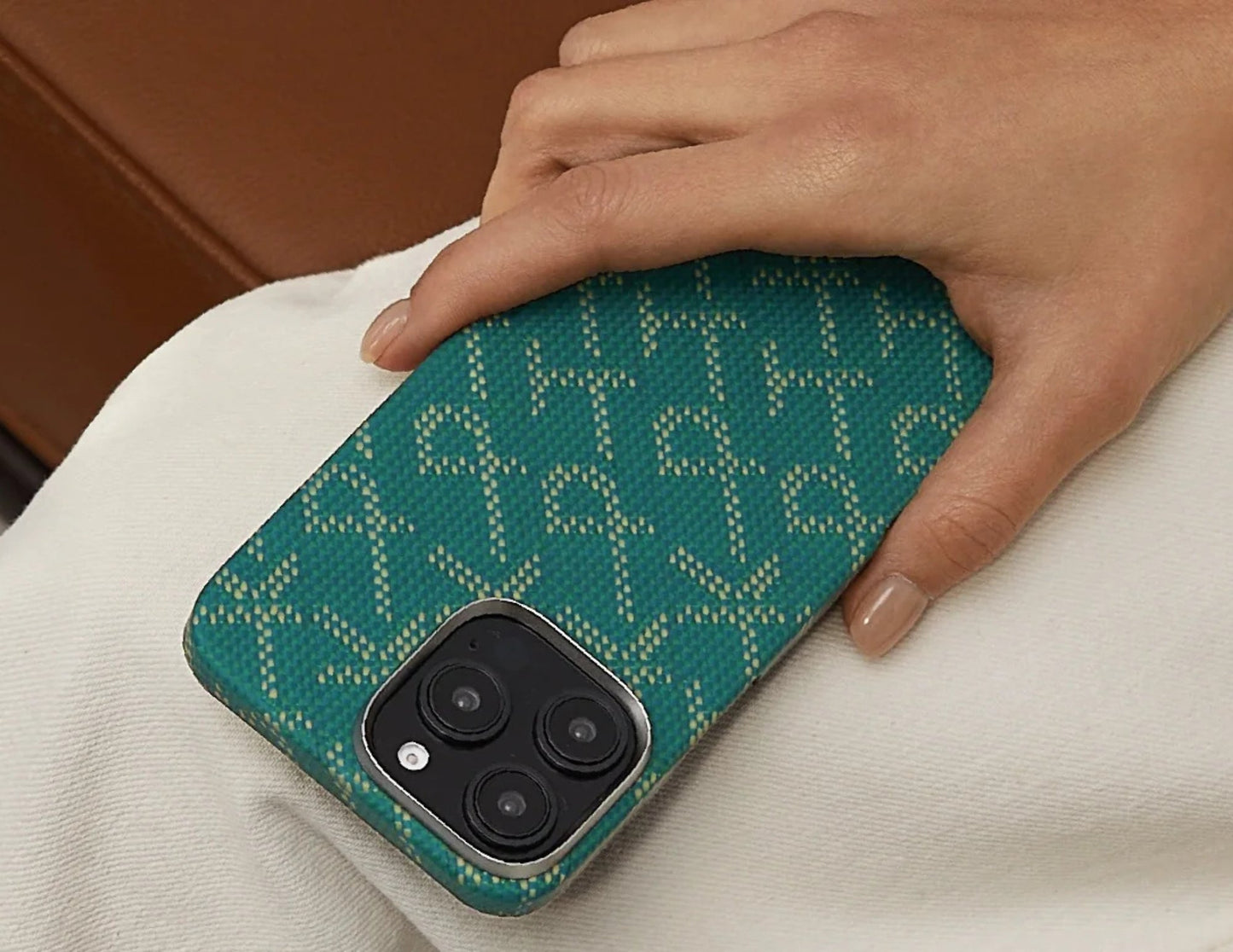PITAKA Monogram Tactile Woven Case for iPhone 16 Pro & Pro Max