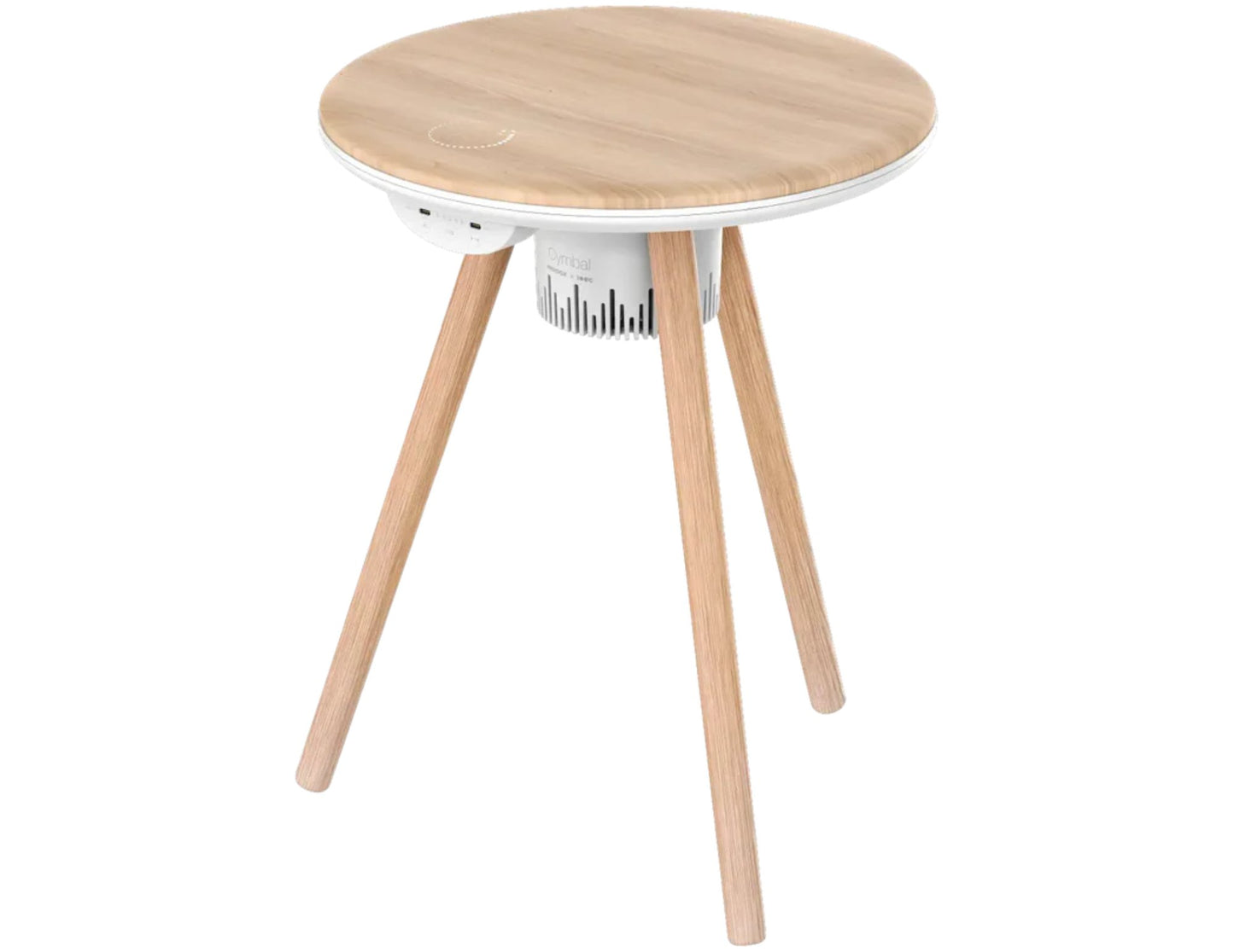 Momax Cymbal QC7W Smart Foldable Table – Wireless Charging, Speakers, LED Lights