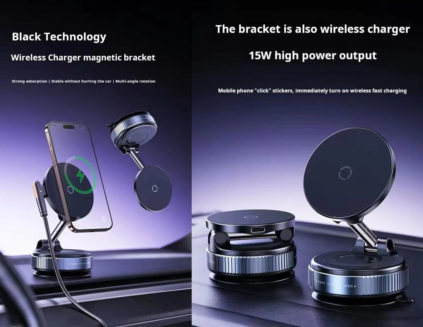 Wizard Vacuum Wireless Charging Bracket CH-95