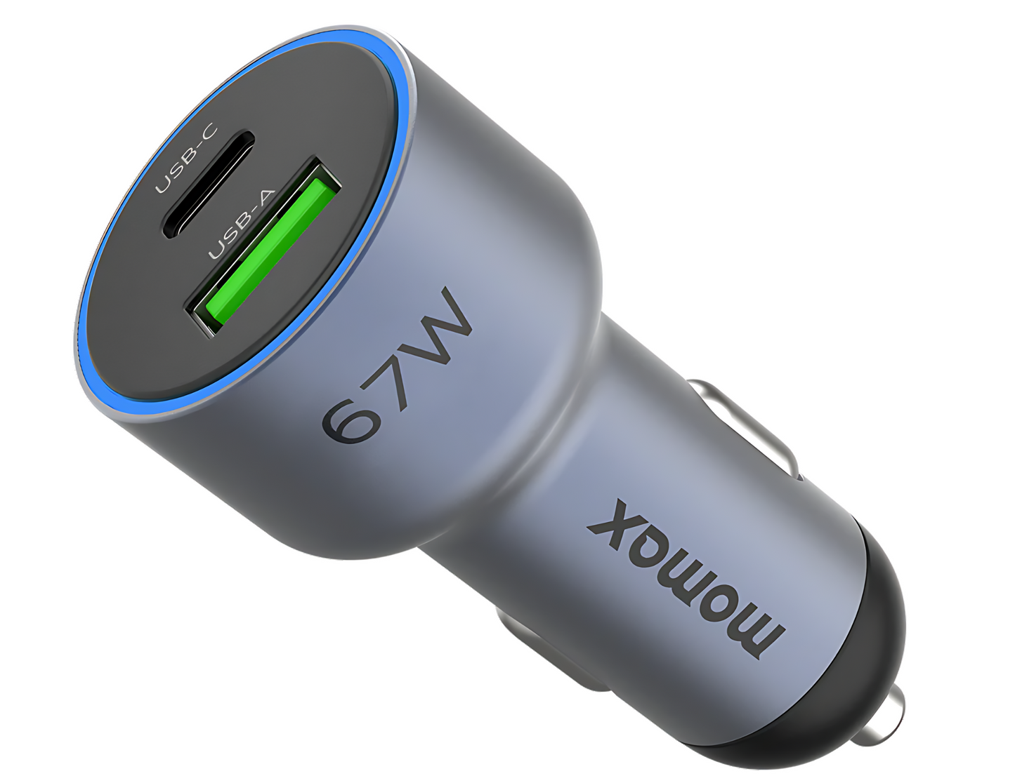 Momax MoVe | Dual-Port Car Charger + Charging Cable Type C to Type C (67W) - THABTHABA STORE