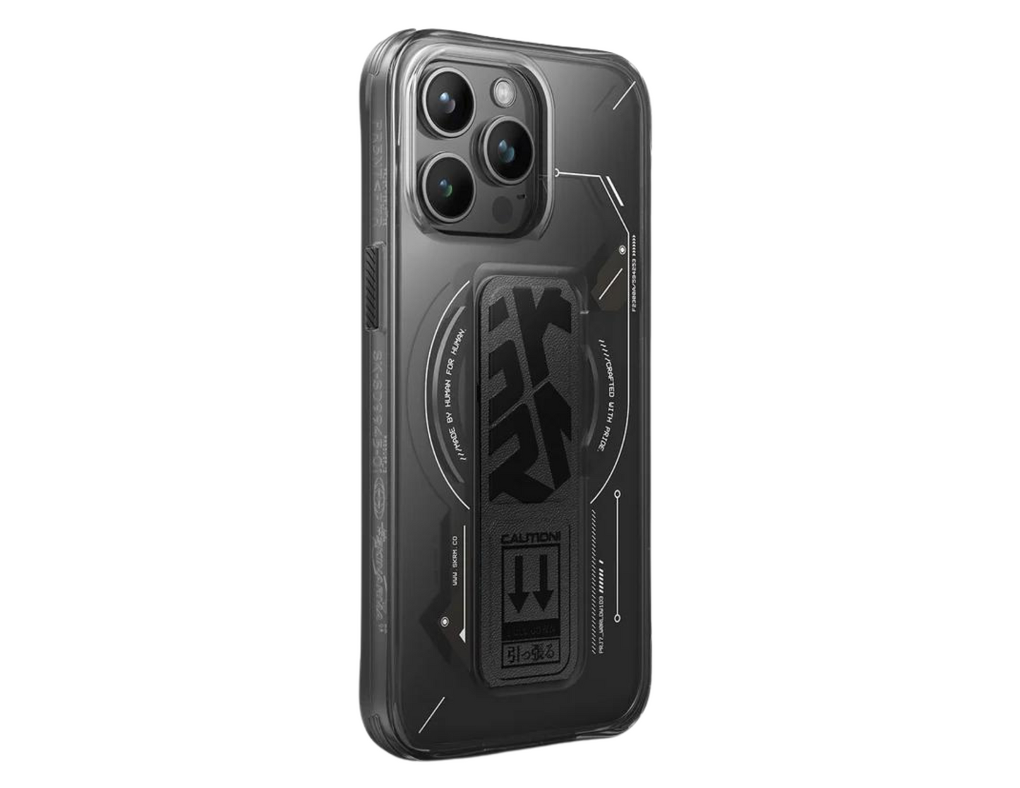Skinarma HELIO Clear Case With Extendable Gripstand for iPhone 15 Pro - THABTHABA STORE