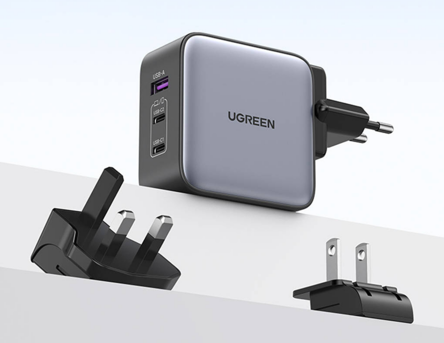UGREEN Nexode 3-Port PD GaN Fast Charger 65W (CD296)