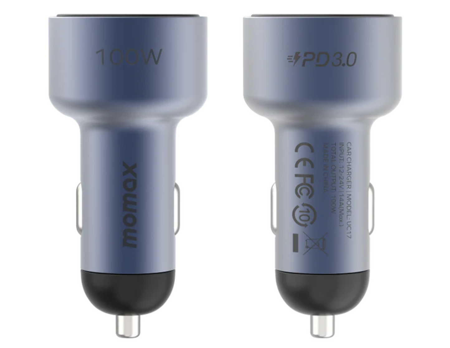 Momax MoVe 100W 3 Port Car Charger - UC17 - THABTHABA STORE