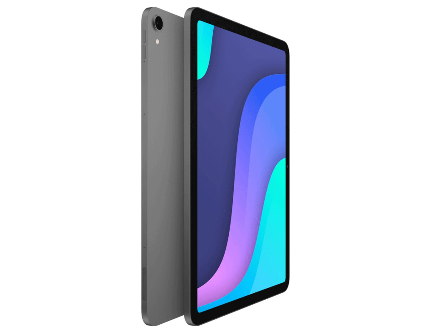 Gray G-Tab PAD 10 Pro – 10.1" IPS Tablet (Android 14, 10GB RAM, 128GB ROM, 6580mAh, 5G WiFi) with a colorful display on a white background