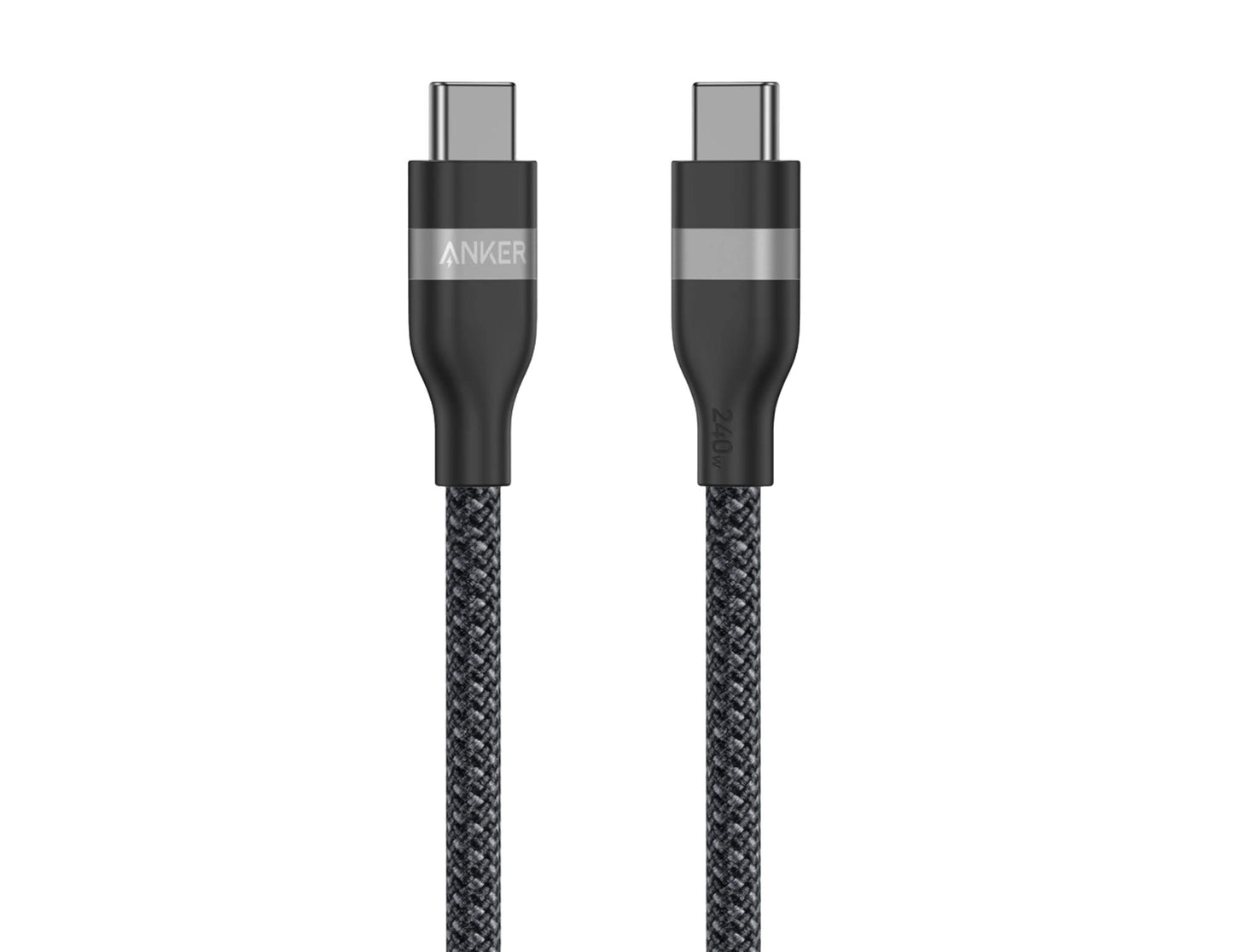 Anker USB-C to USB-C Cable 240W 6ft / 3ft Black A82E2H12 / A82E2H11