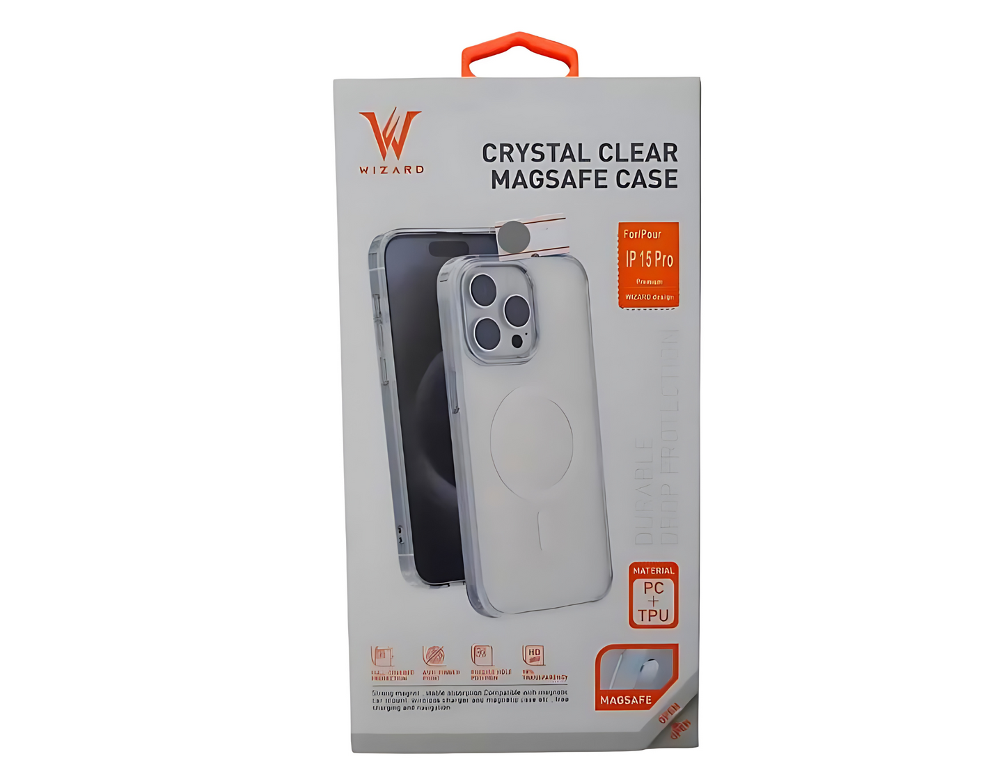 Wizard Crystal Clear Magsafe Case for iPhone 14 Pro- Pro Max , iPhone 15 Pro- Pro Max - THABTHABA STORE