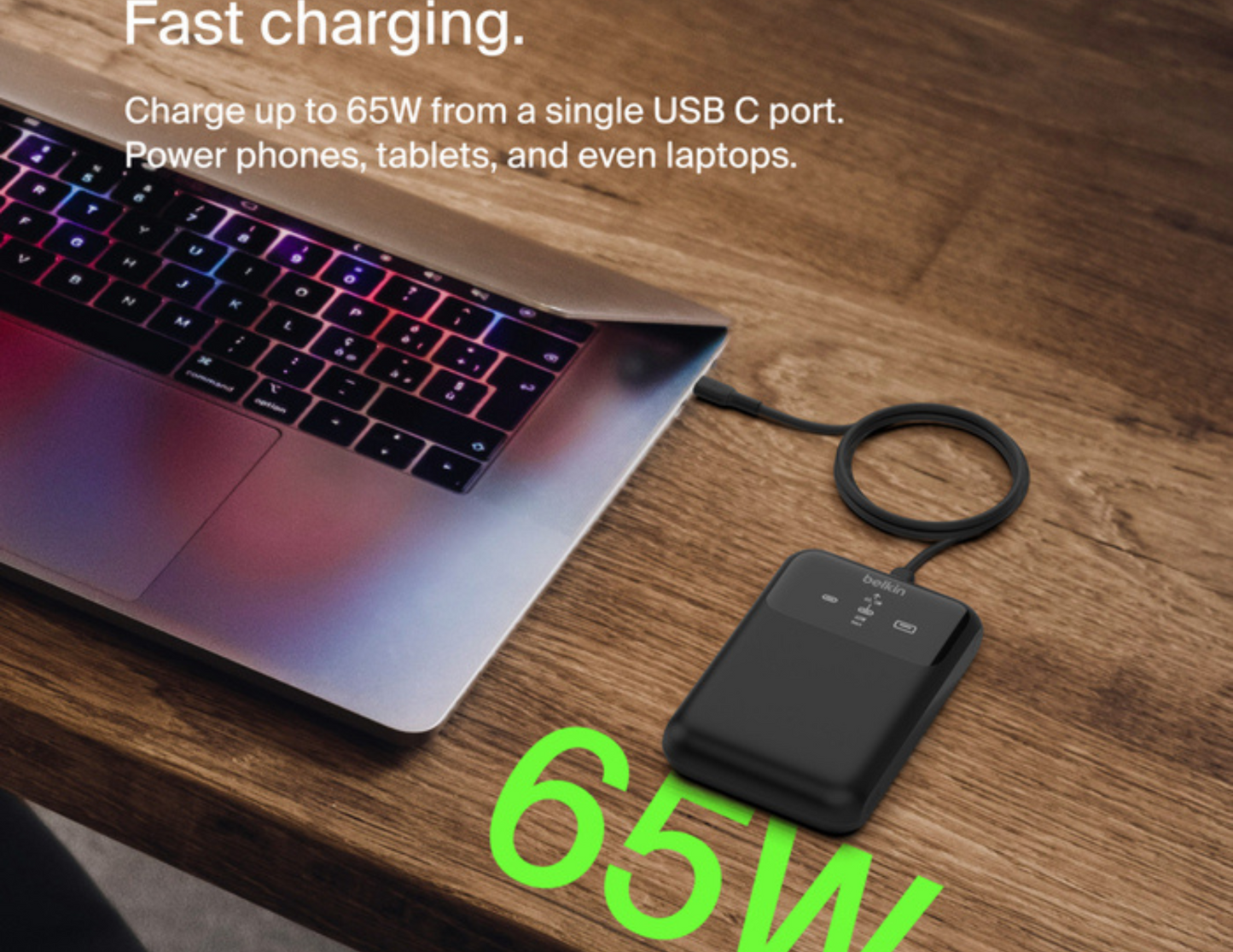 Belkin BoostCharge Pro 3-Port Laptop Power Bank 20K +