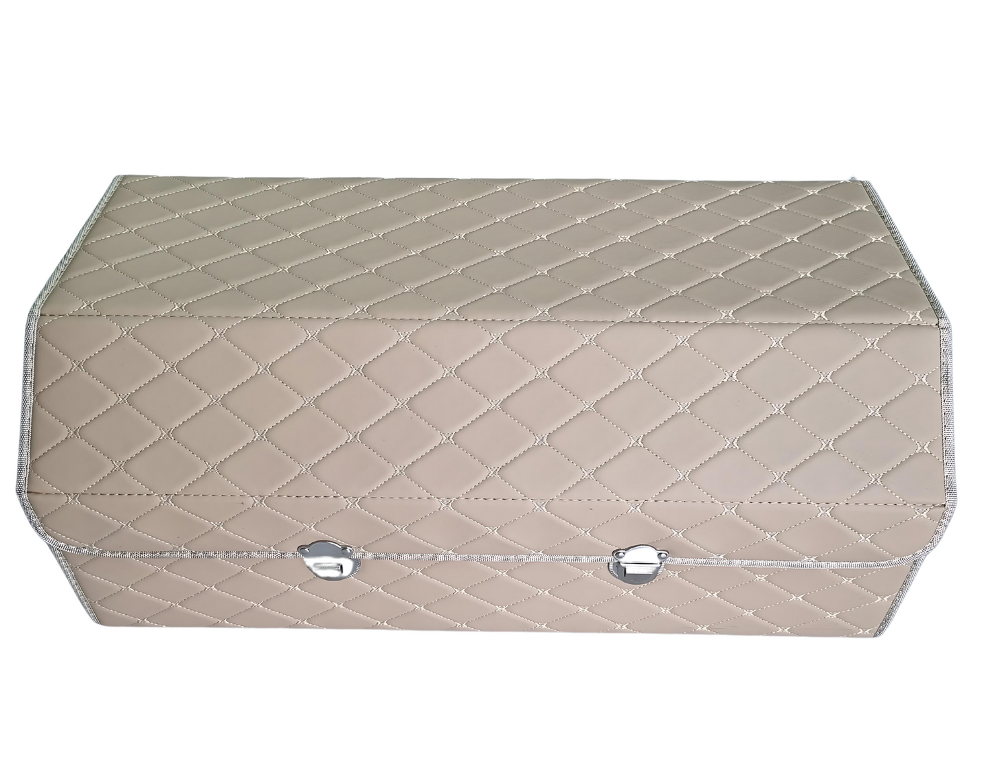 Trunk Organizer Leather Storage Box for Car - Large 3 Compartments - THABTHABA STORE