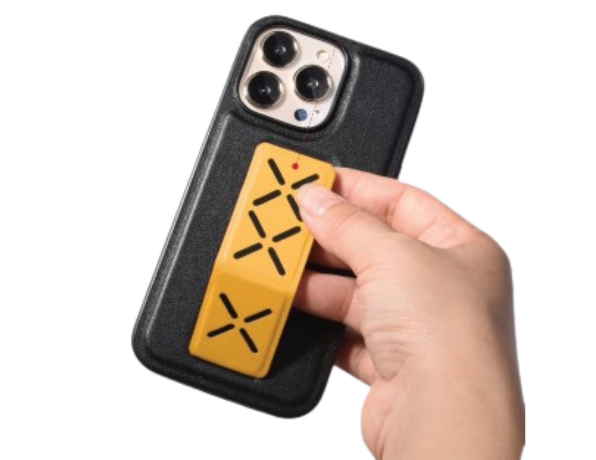 Tingz Genuine Leather Case with Hand Grip for iPhone 13 Pro/13 Pro Max - THABTHABA STORE