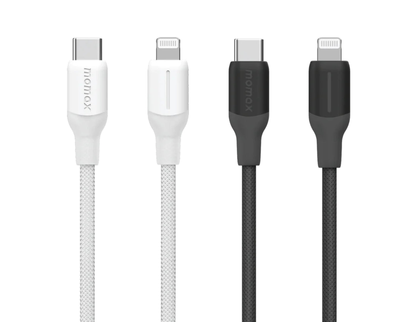 Momax 1-Link Flow CL+ USB-C to Lightning Braided Cable 2m (DL55D / DL55W) – MFi Certified Fast Charging Cable for iPhone & iPad