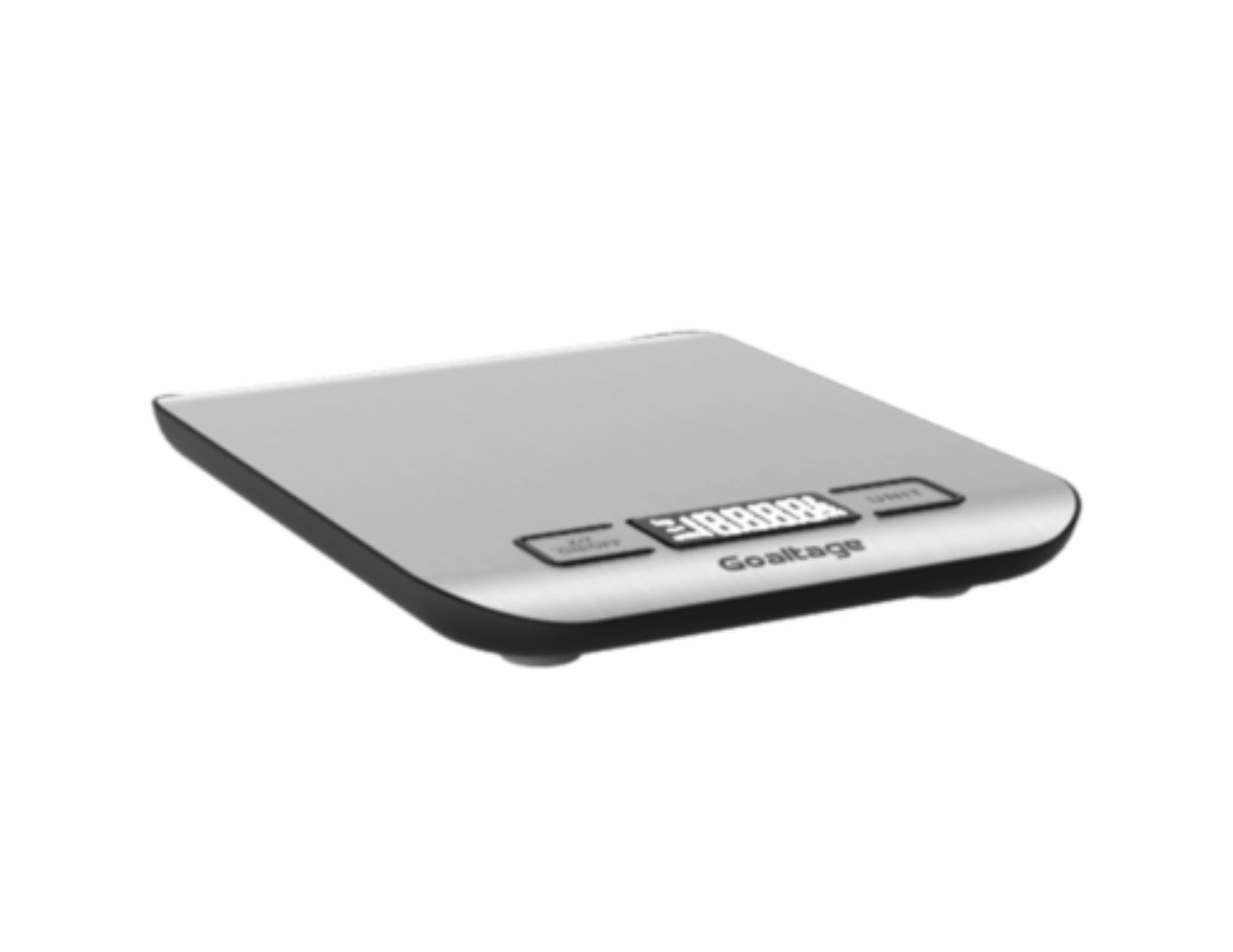 Goaltage TrueBalance Digital Kitchen Scale GT-SCL01-KC with a metallic finish on a white background