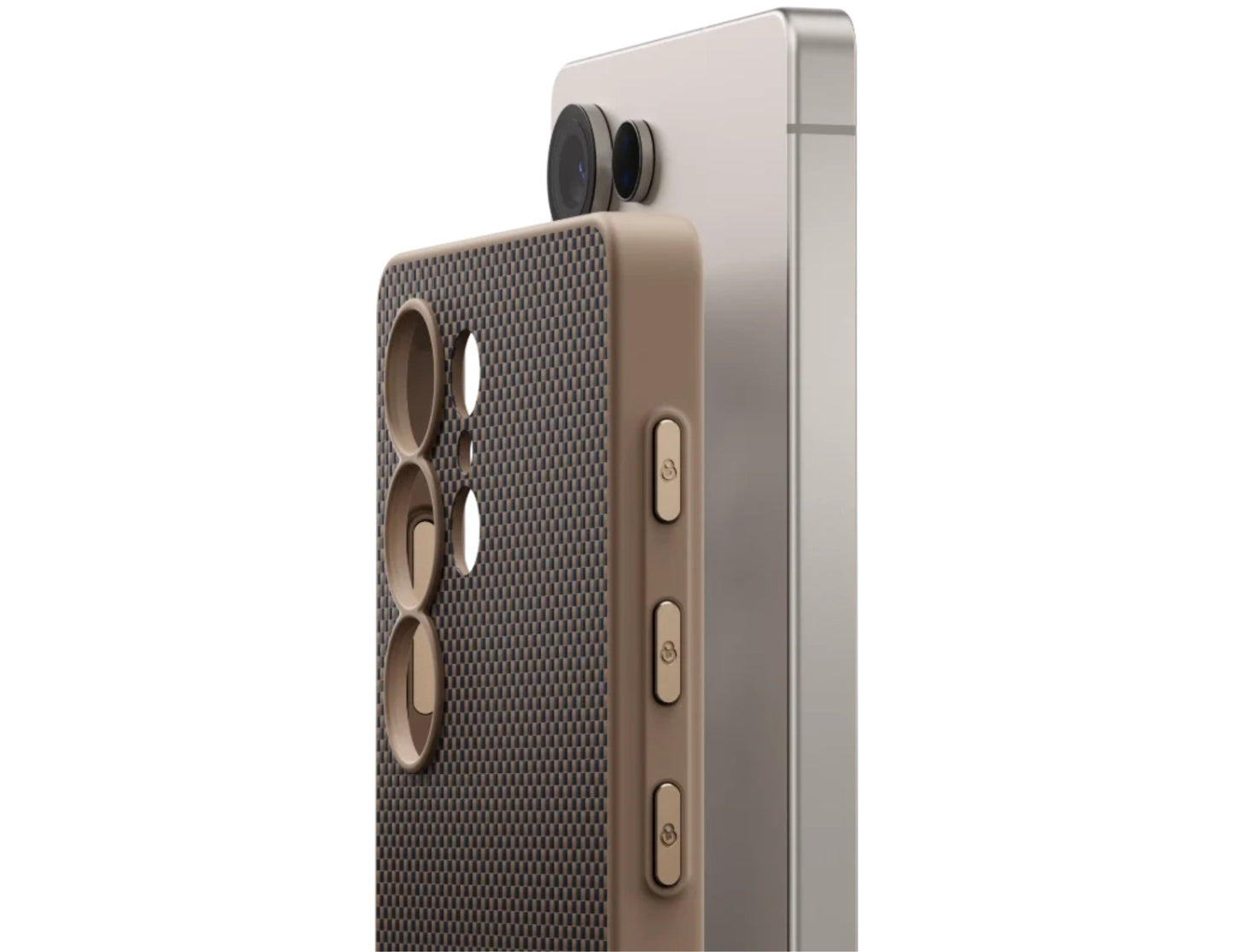 جراب Pitaka PinButton لهاتف Samsung Galaxy S25 Ultra - متوافق مع MagSafe مع أزرار التحكم في التطبيقات المخصصة