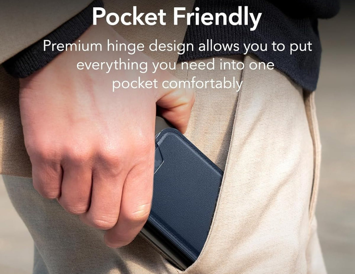 ESR HaloLock Vegan Leather Wallet Stand