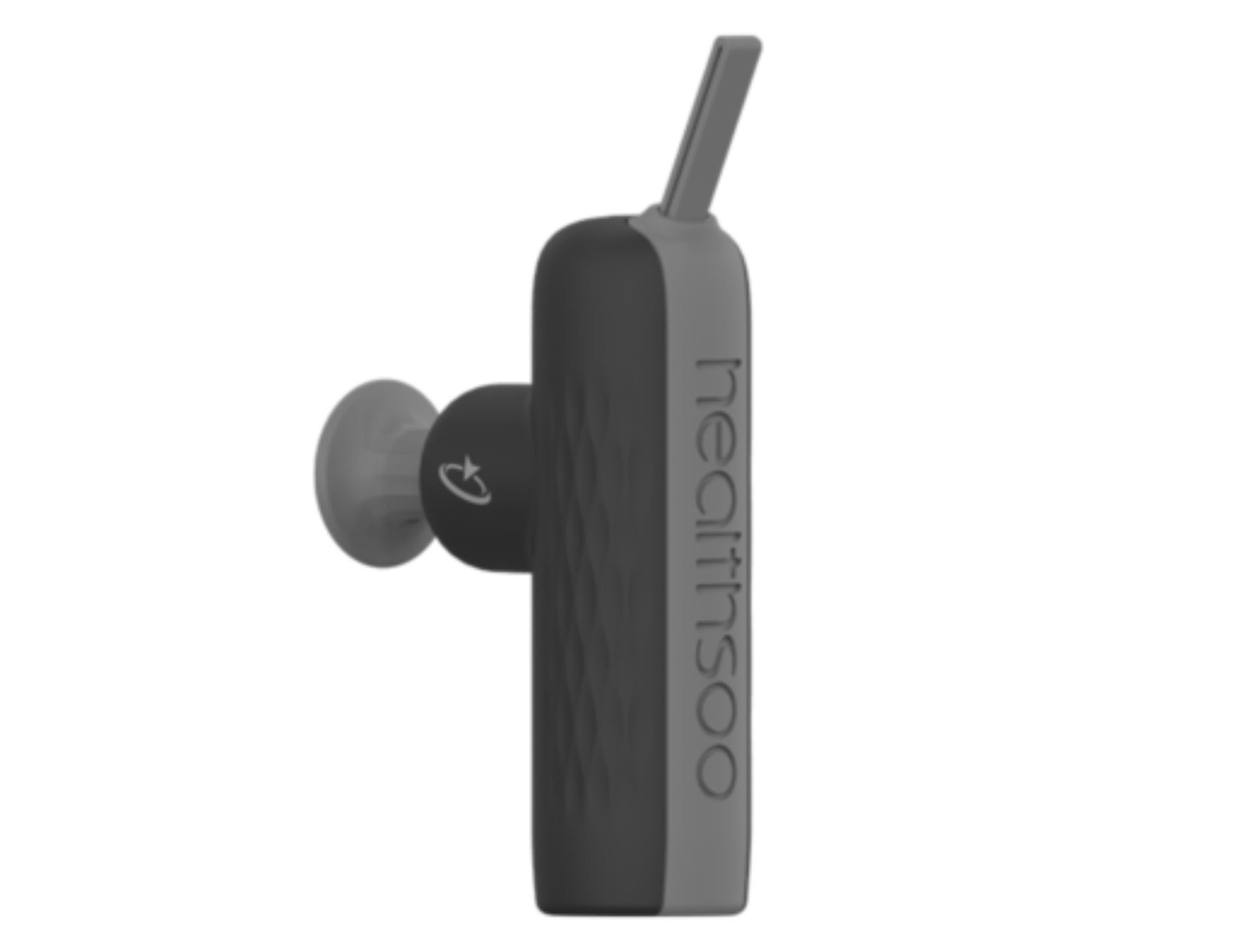 Black and gray Goaltage MuscleEase Massager – GT-MSG03 with 'health soo' branding on a white background