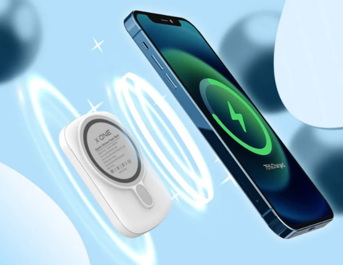 X.ONE Nano Magcharge Wireless Power Bank - 5000mAh, 20W PD
