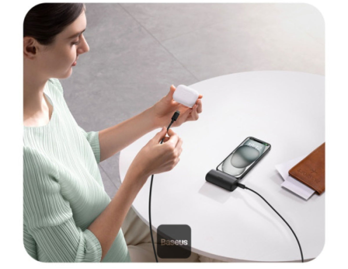 Baseus Compact Fast Charging Power Bank Type-C 5000mAh 20W Cluster Black P10068306113-00