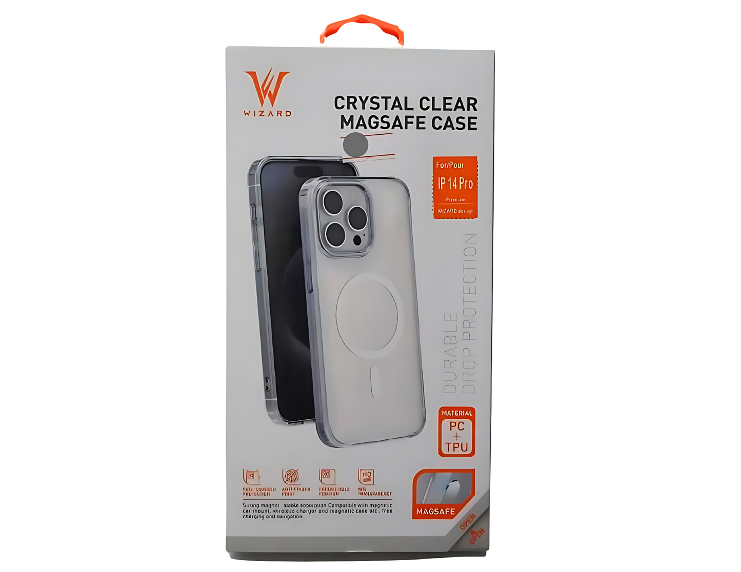 Wizard Crystal Clear Magsafe Case for iPhone 14 Pro- Pro Max , iPhone 15 Pro- Pro Max - THABTHABA STORE