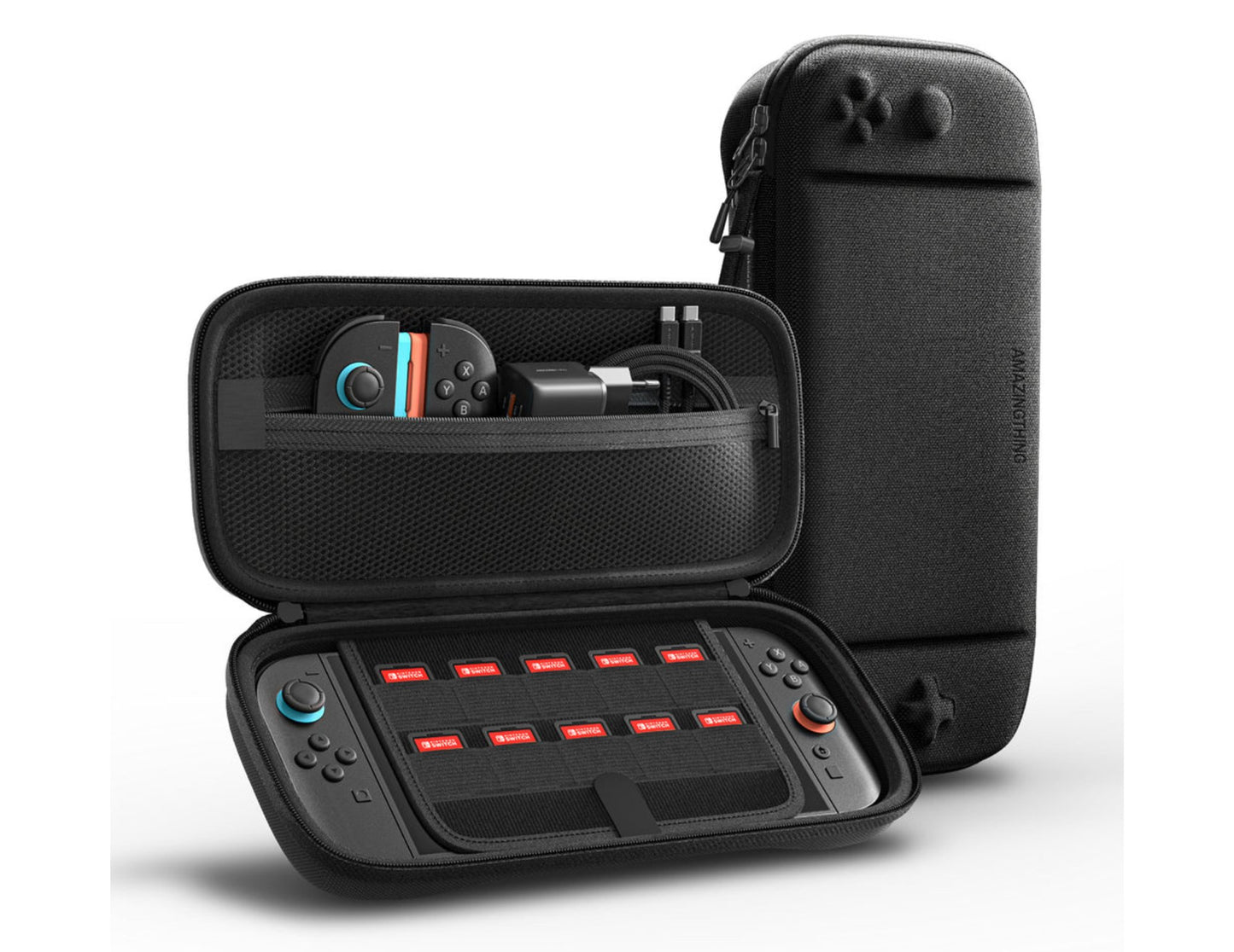 BlackAmazingThing PlayShield EDC Carrying Case for Nintendo Switch 2 on a white background