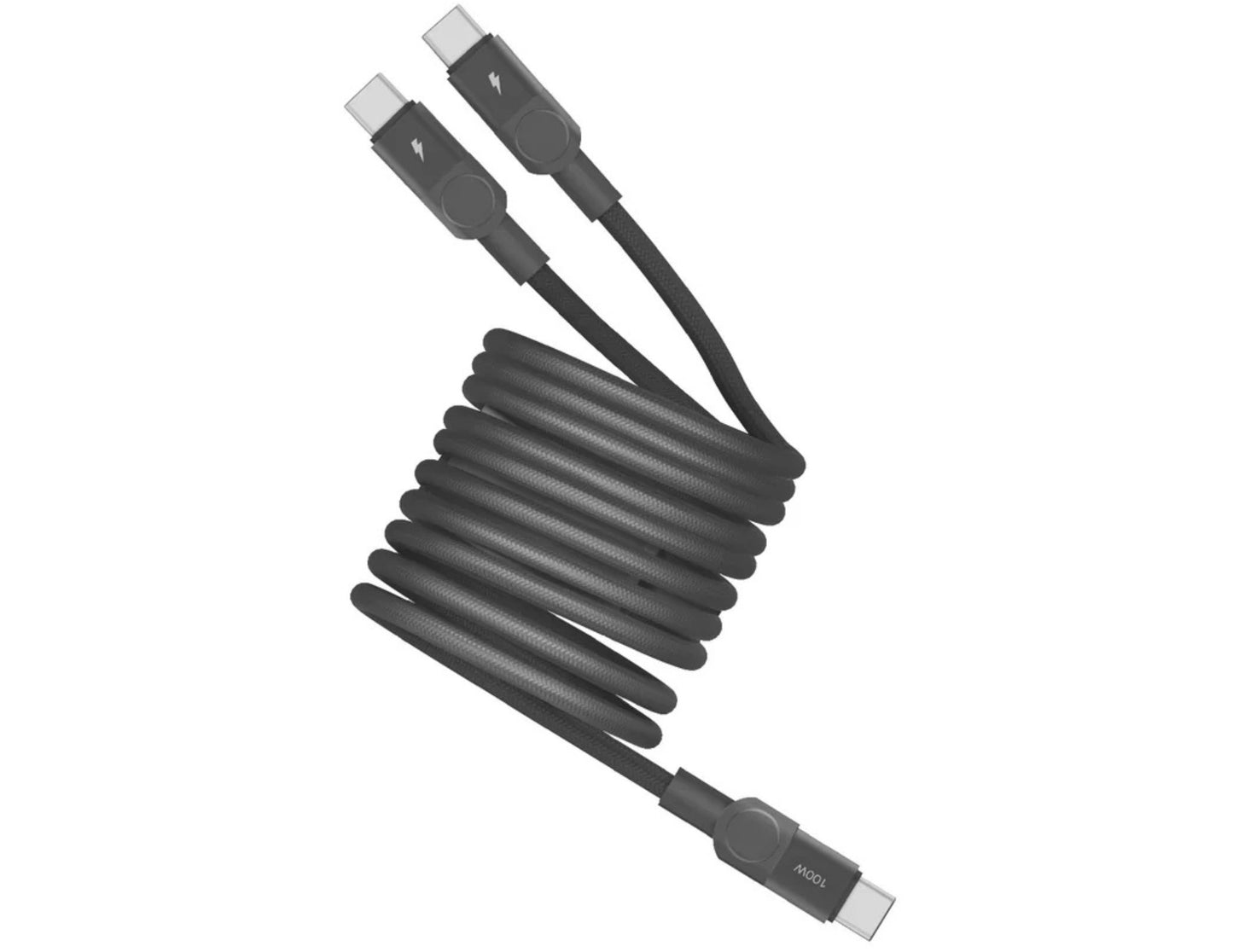 كابل مغناطيسي Momax Mag.Link 100W USB-C إلى USB-C مزدوج (DC56D/DC56L2)