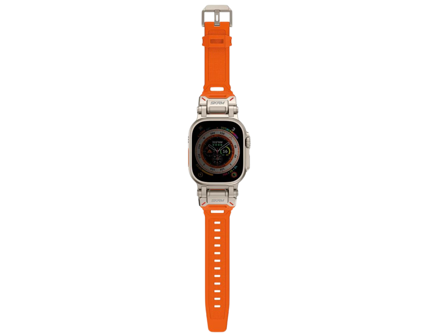 SkinArma Apple Watch Ultra Bands - Orange Red and Black - THABTHABA STORE