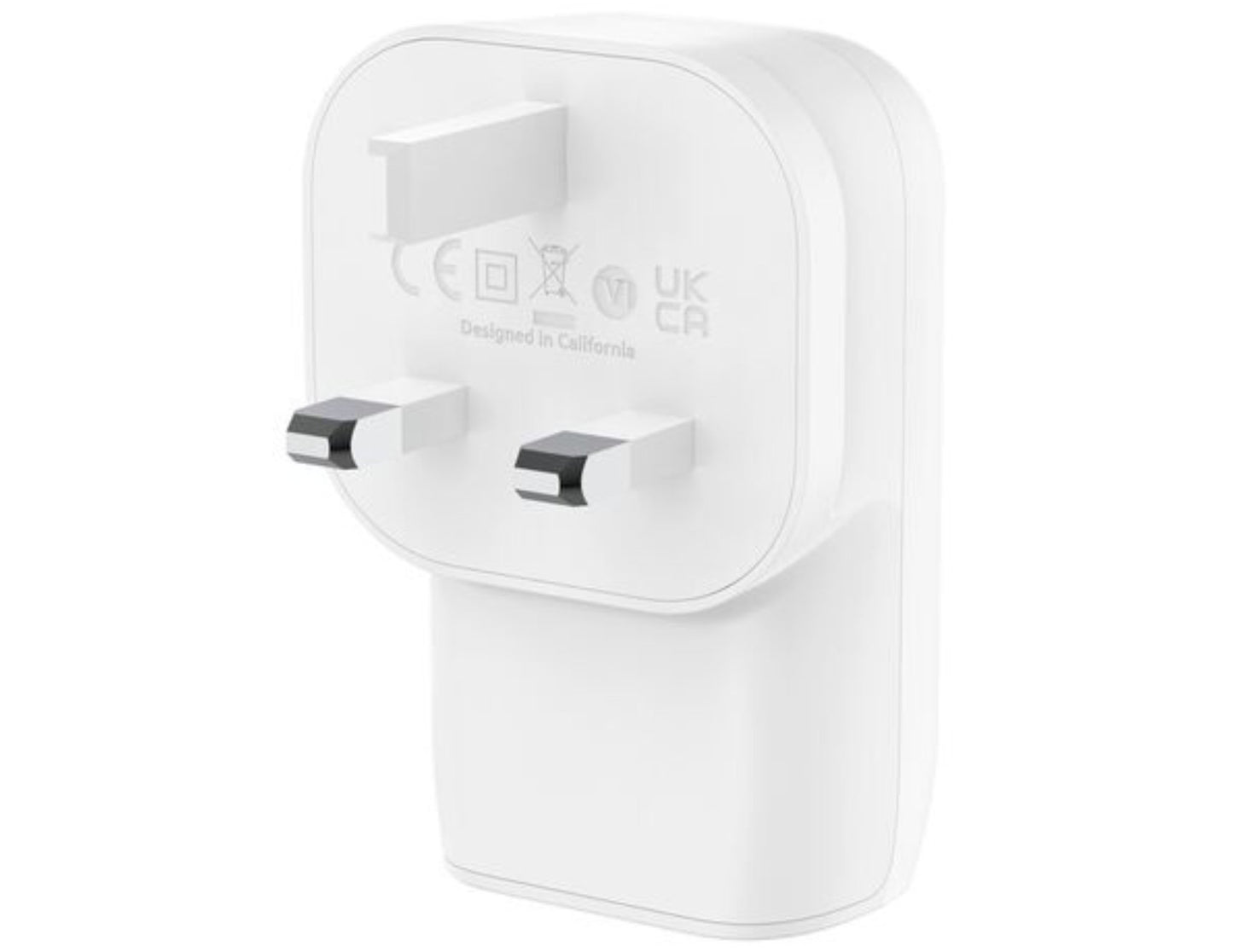 Belkin BoostCharge 3-Port USB-C® Wall Charger with PPS 67W + USB-C Cable – WCC002my2MWH-B6 with USB-C port on a white background