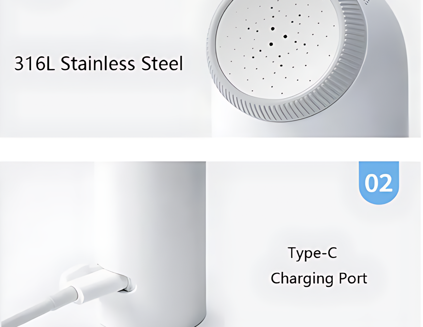 Electric Portable Bidet with 350 ML Bottle - THABTHABA STORE