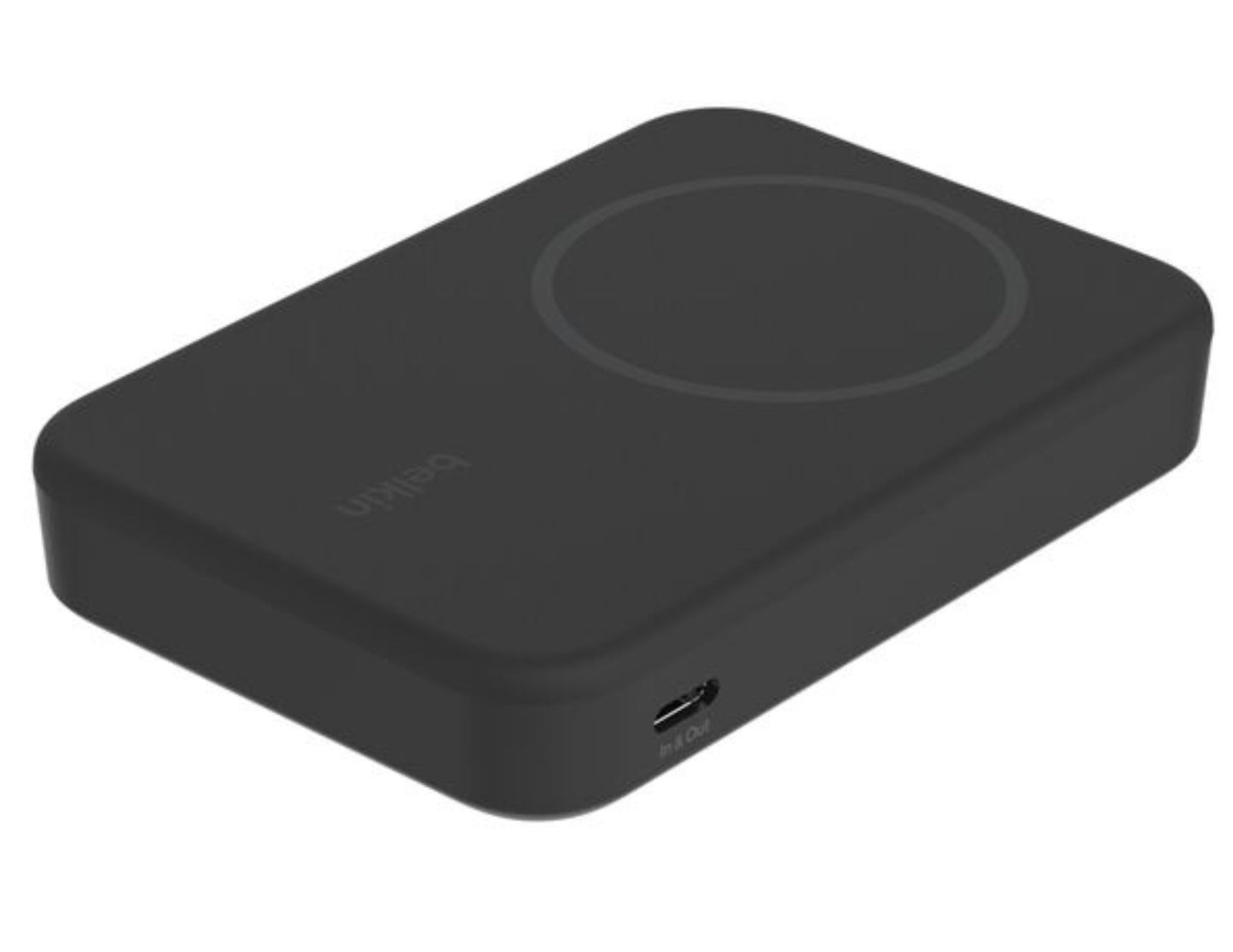 Belkin BoostCharge Pro Magnetic Wireless Power Bank 15W 8K+ BPD007btBK on a white background