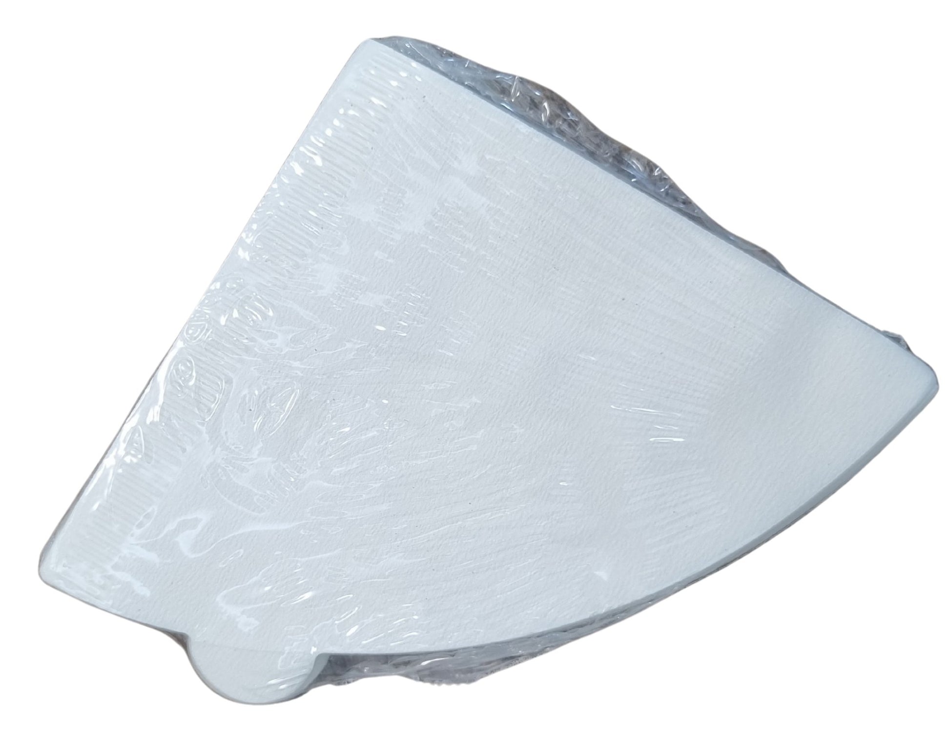 White ceramic wall sconce on a white background