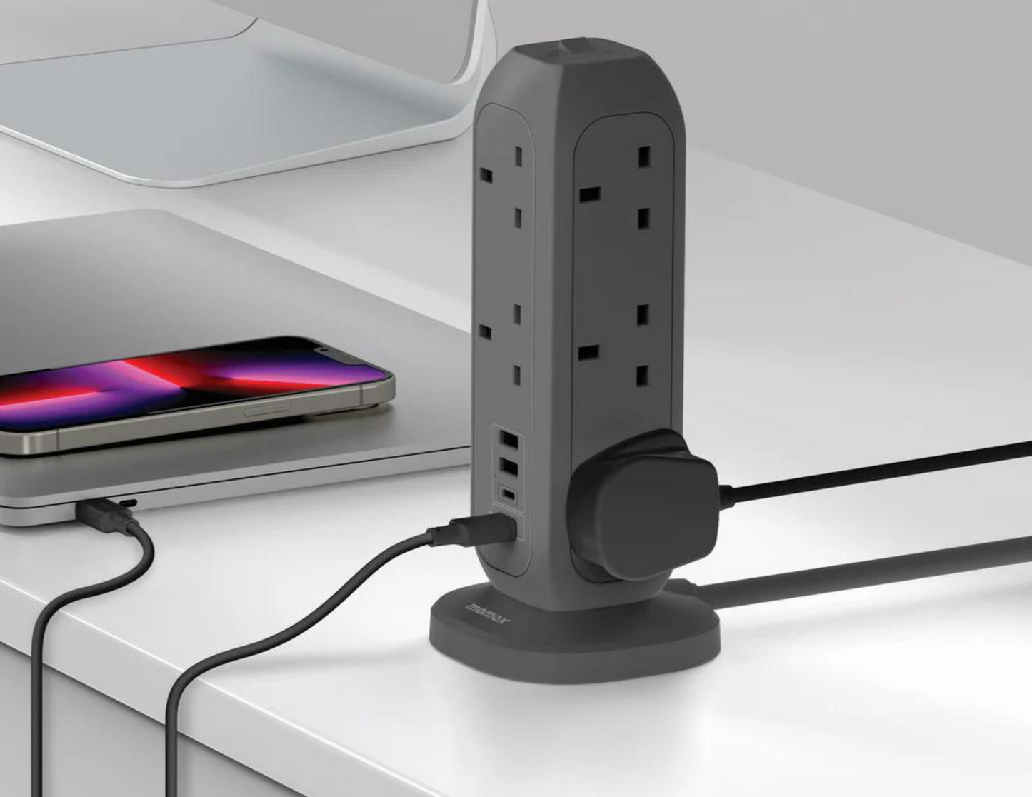 Momax OnePlug | 11-Outlet Power Strip With USB - THABTHABA STORE