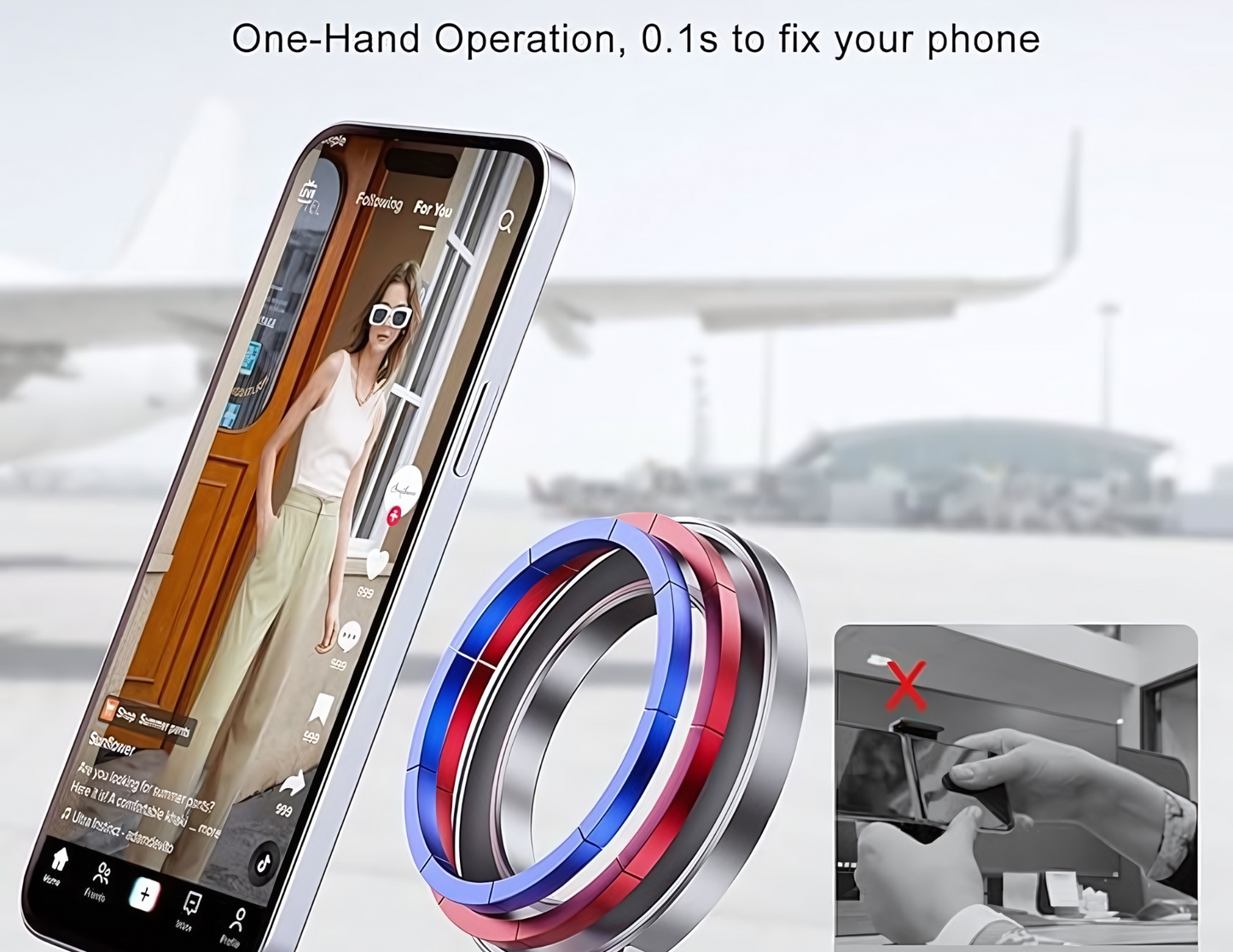 Ultralight Aluminum Magnetic Cell Phone Holder - THABTHABA STORE