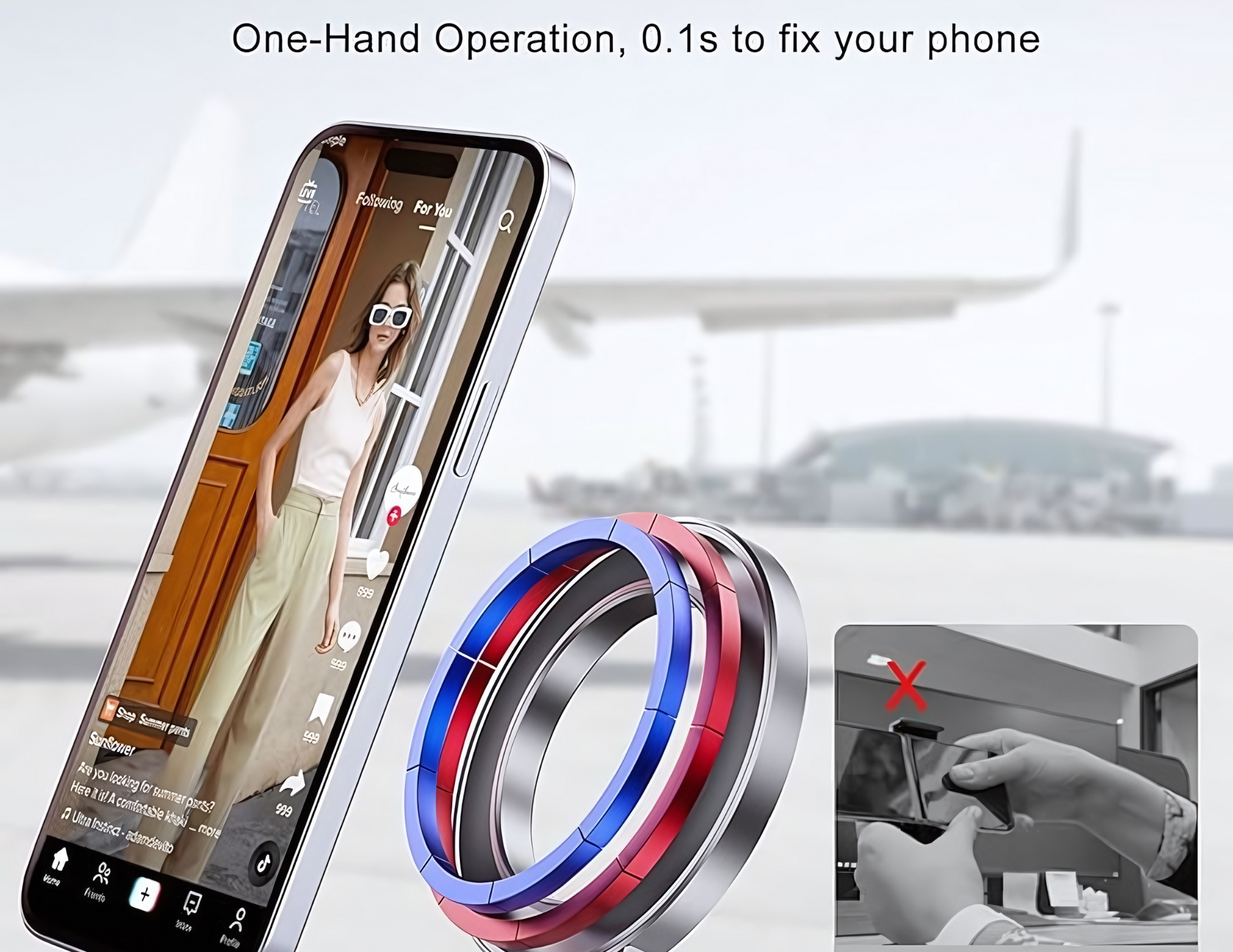 Ultralight Aluminum Magnetic Cell Phone Holder - THABTHABA STORE