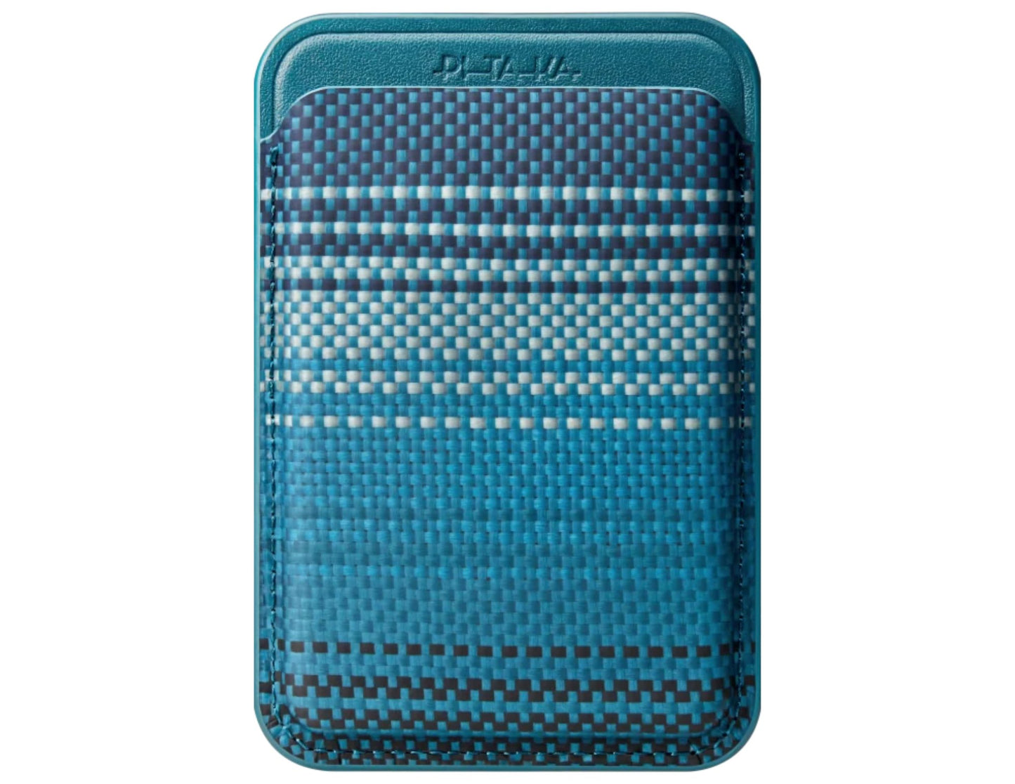 Pitaka MagSafe Woven Wallet – Magsafe Compatible MWW240 with brand name on a white background