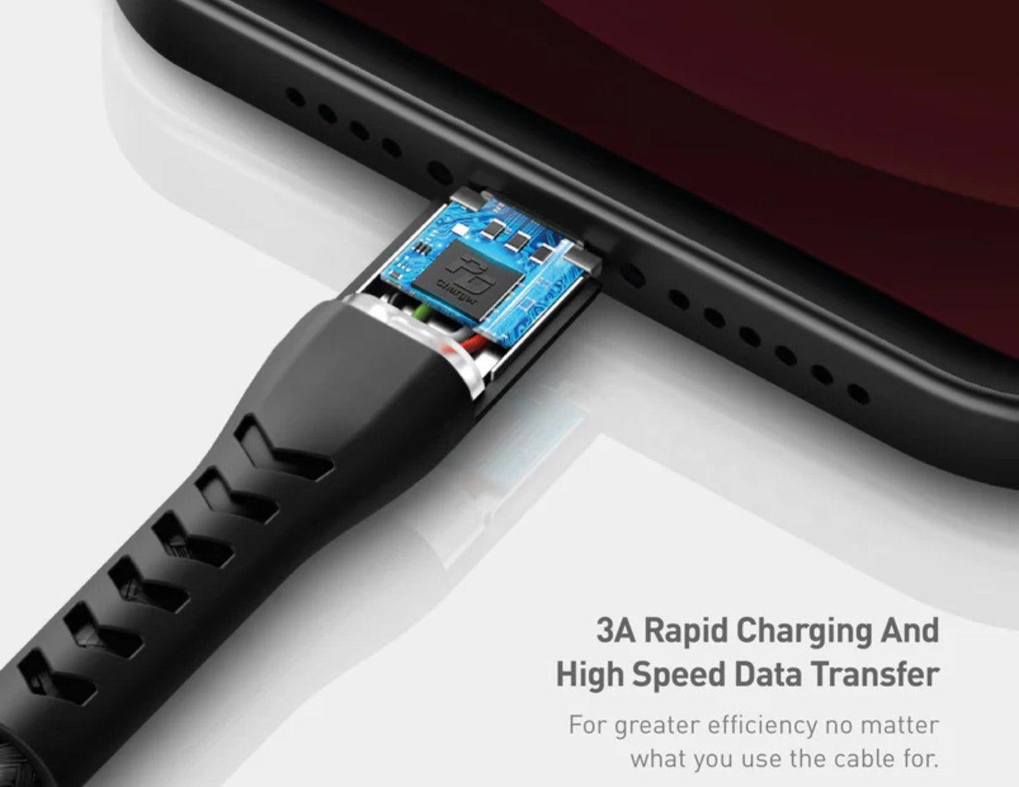 Energea NyloFlex Lightning to USB-C Cable 3M 100W – CBL-NFCL-BLK300