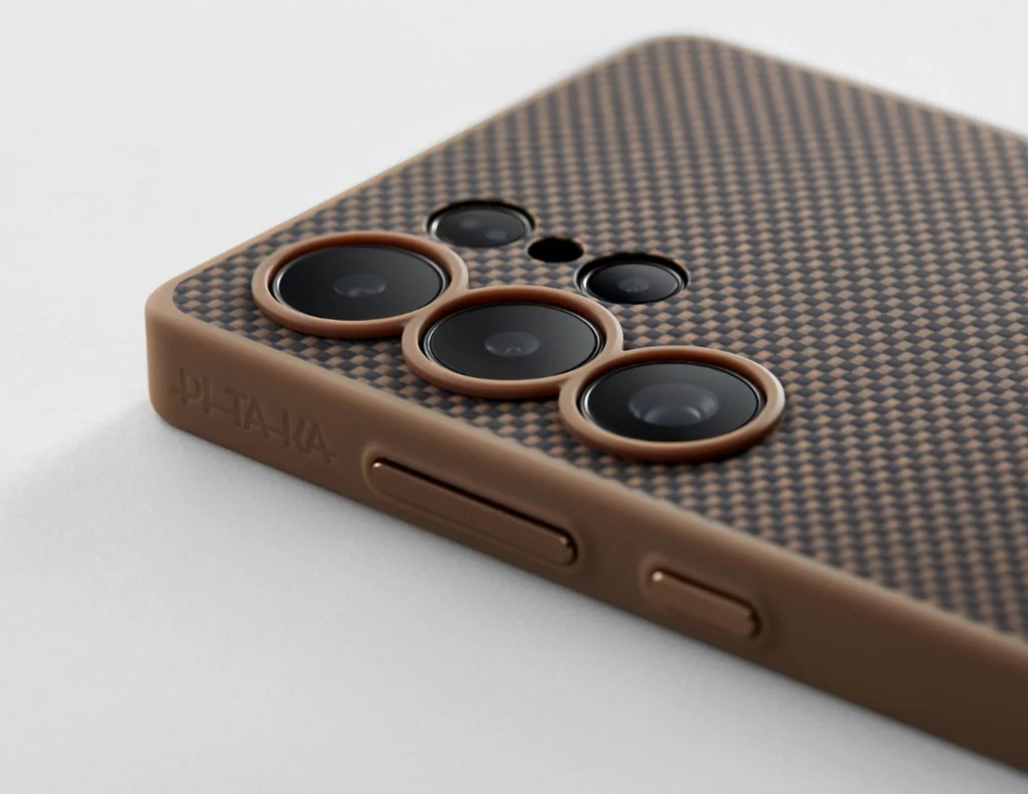 جراب Pitaka PinButton لهاتف Samsung Galaxy S25 Ultra - متوافق مع MagSafe مع أزرار التحكم في التطبيقات المخصصة