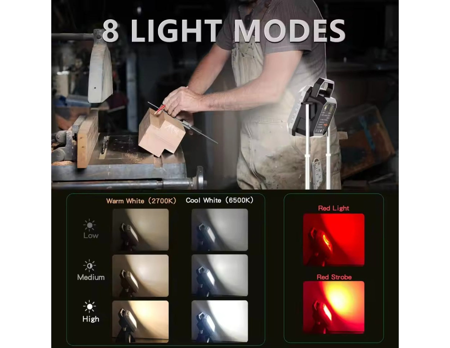 50W multifunctional work light 102cm telescopic IP65 Qatar